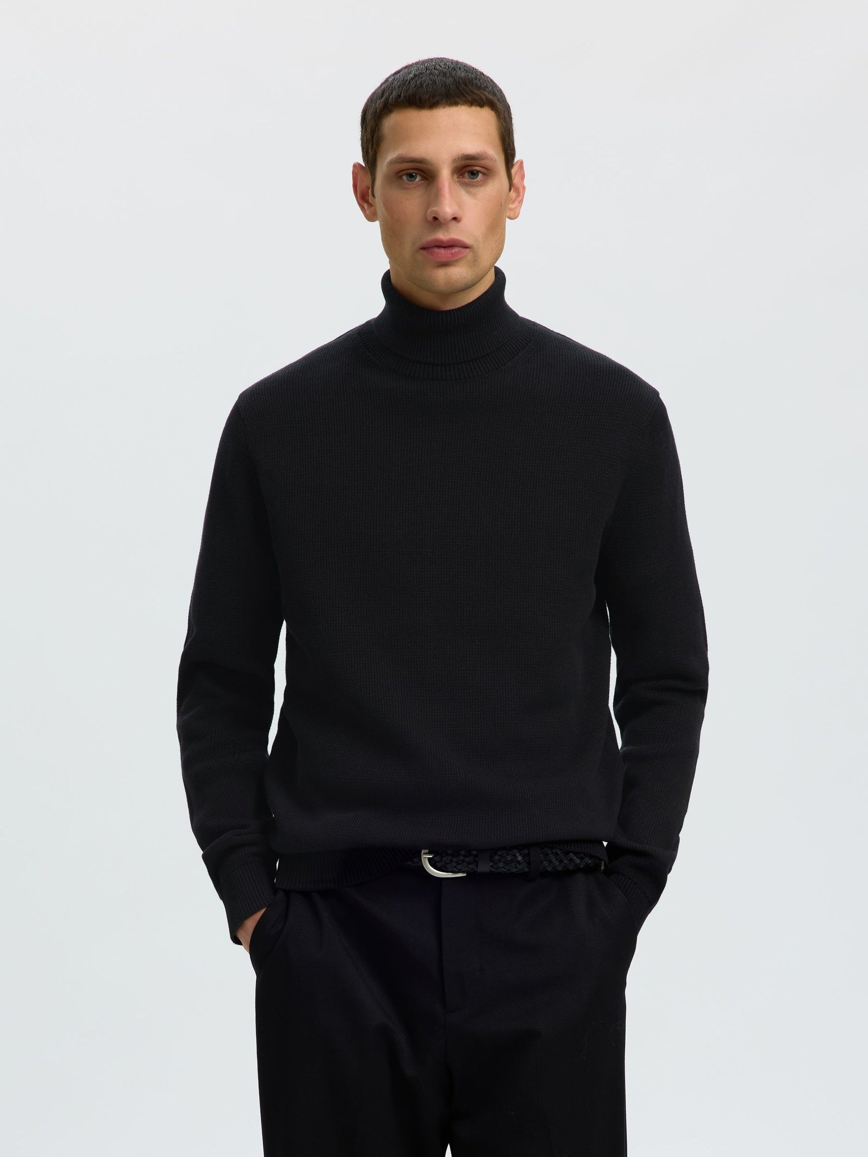 Black Turtle Neck Pullover