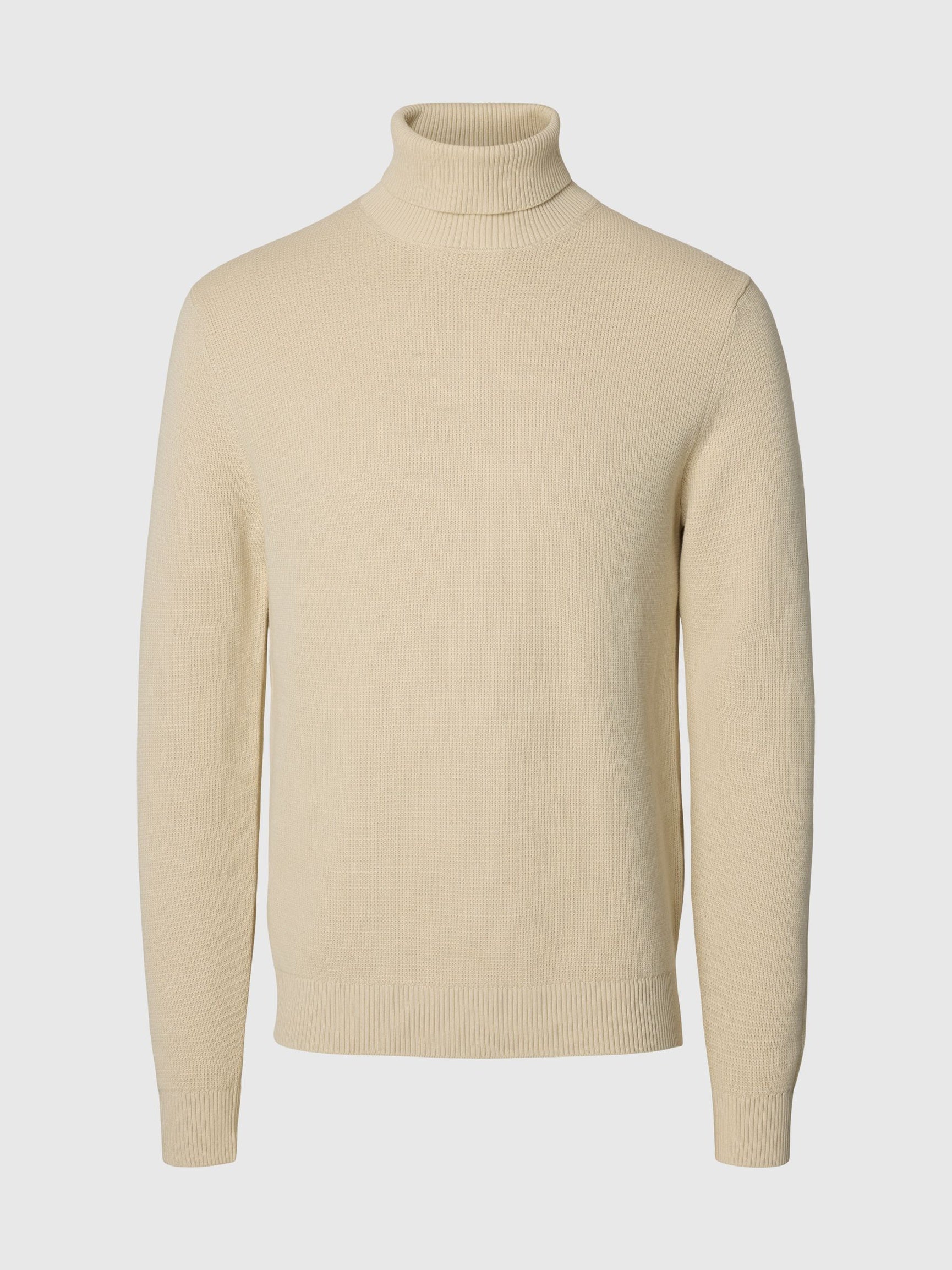Beige Turtle Neck Pullover