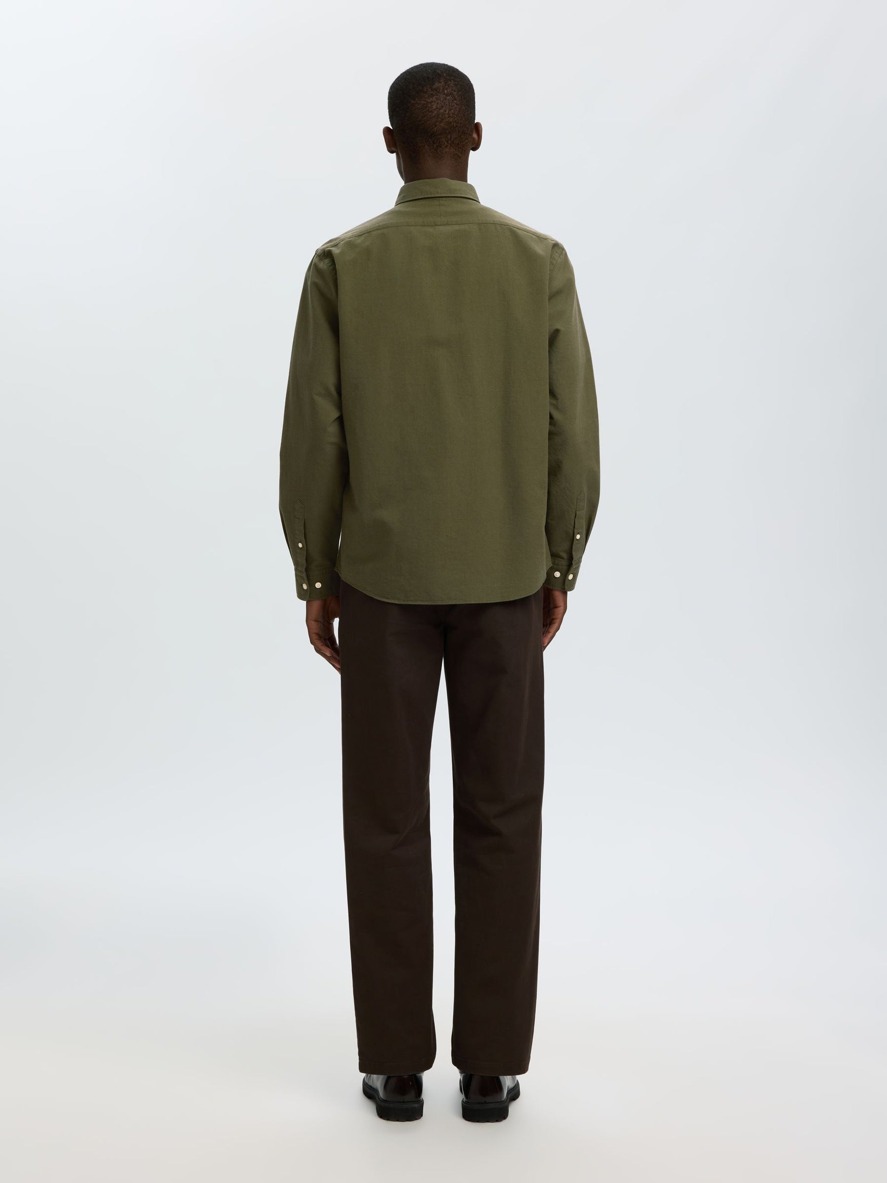 Green Button Down Oxford Shirt