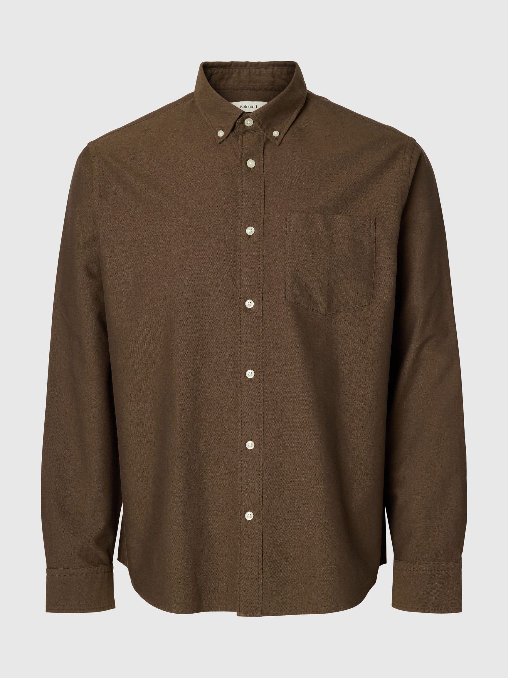 Brown Button Down Oxford Shirt