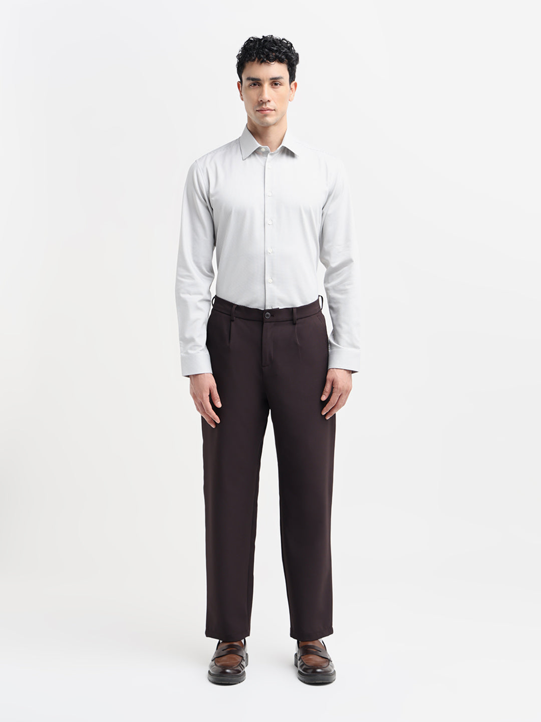 Patterned Print Slim Fit Shirt