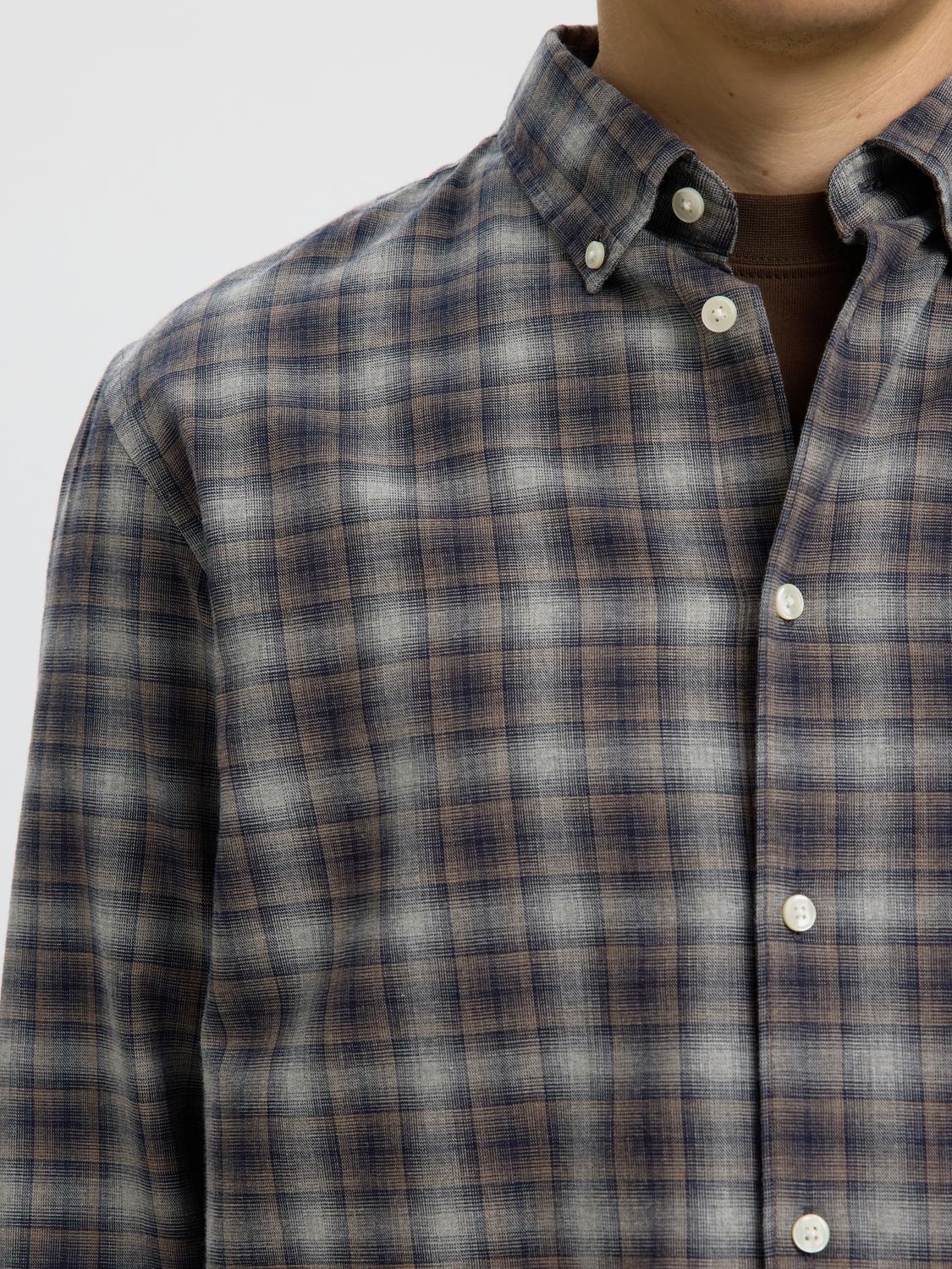 Blue Check Cotton Shirt