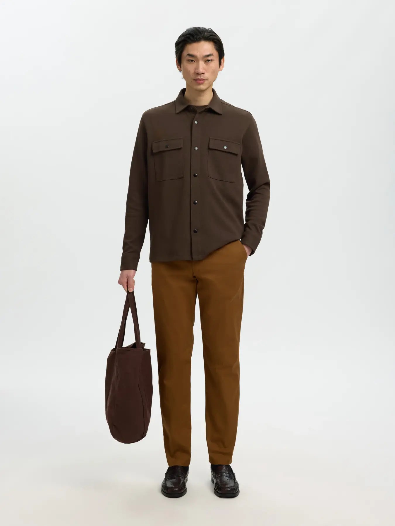 Dark Brown Classic Overshirt