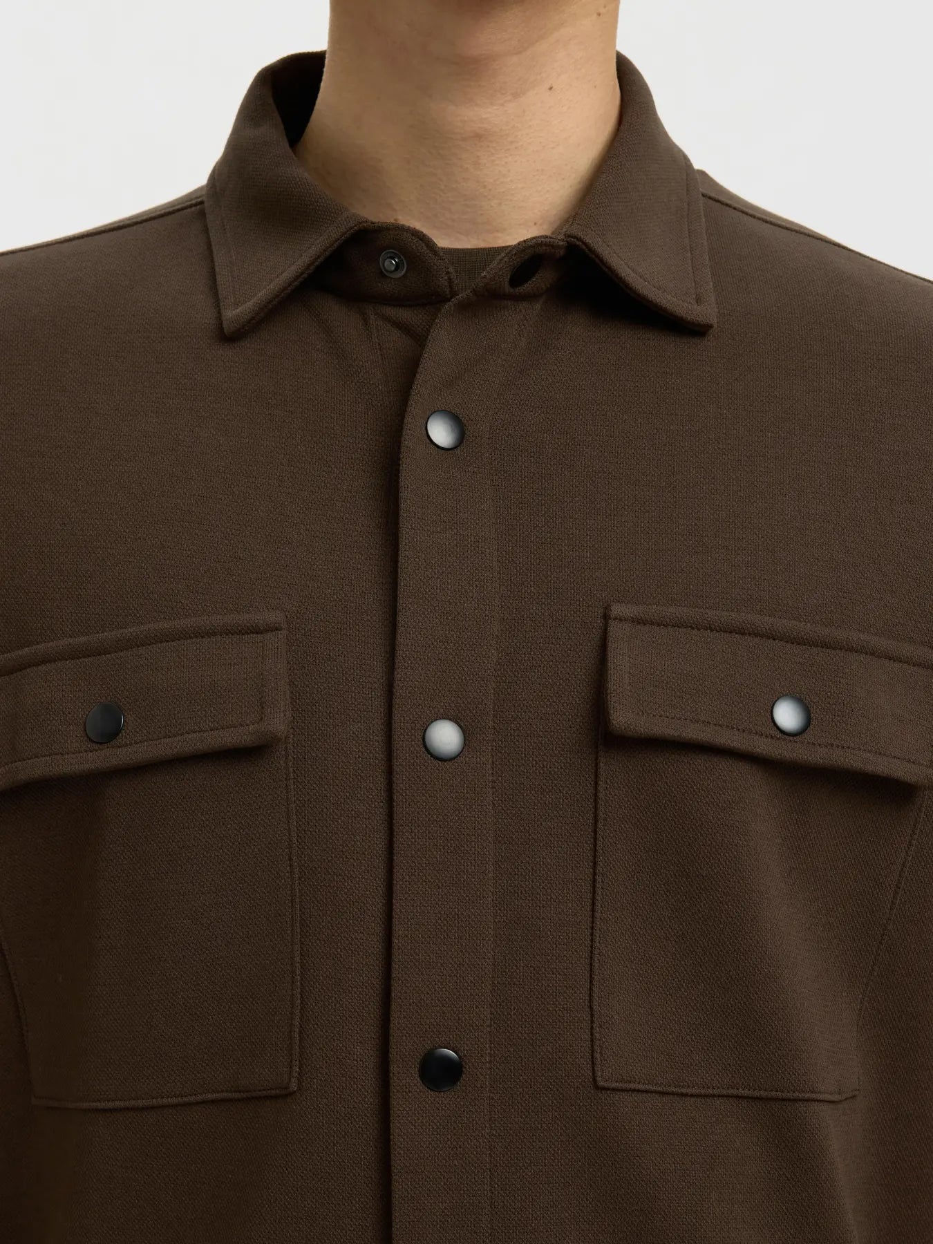 Dark Brown Classic Overshirt
