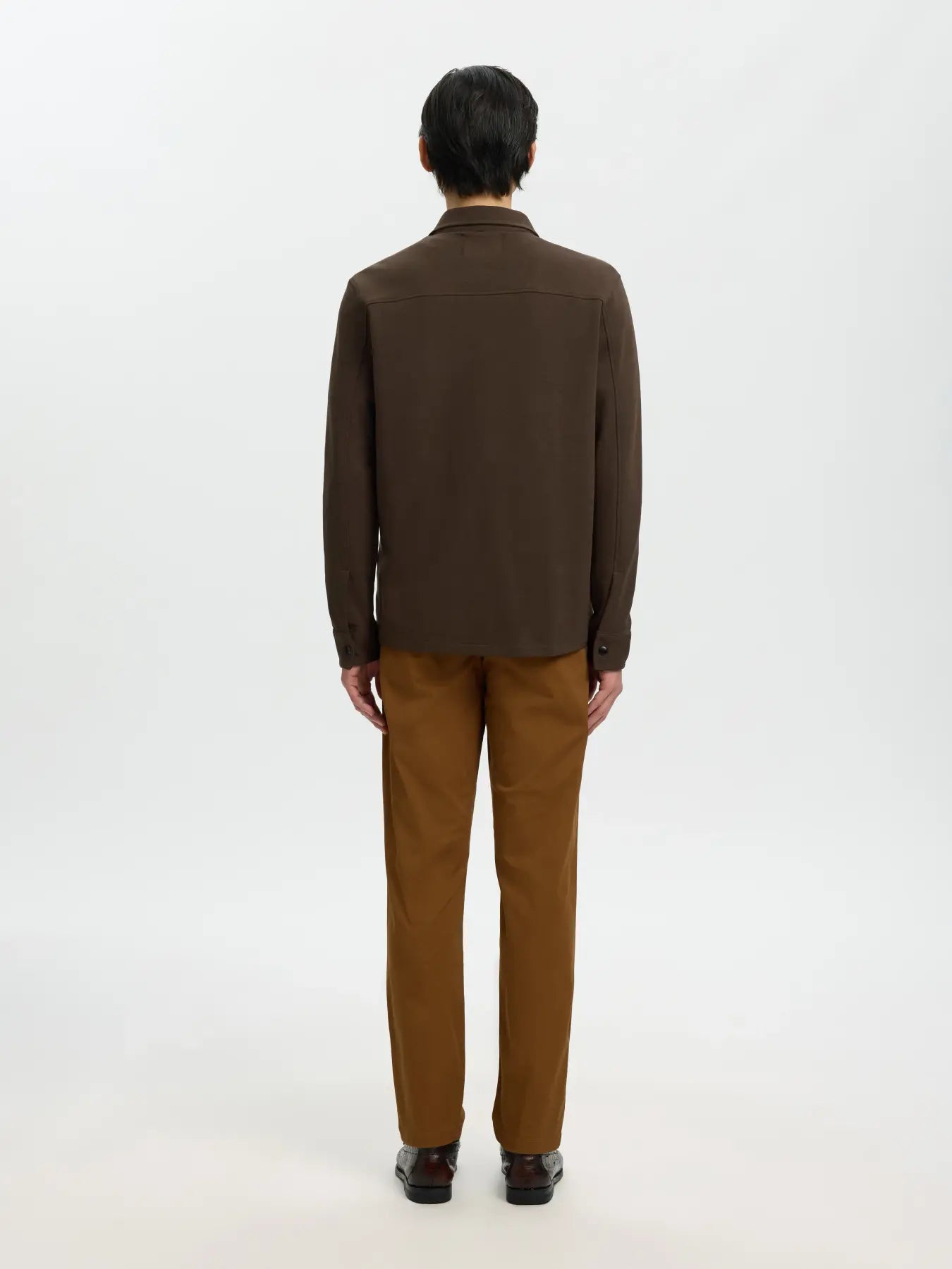 Dark Brown Classic Overshirt
