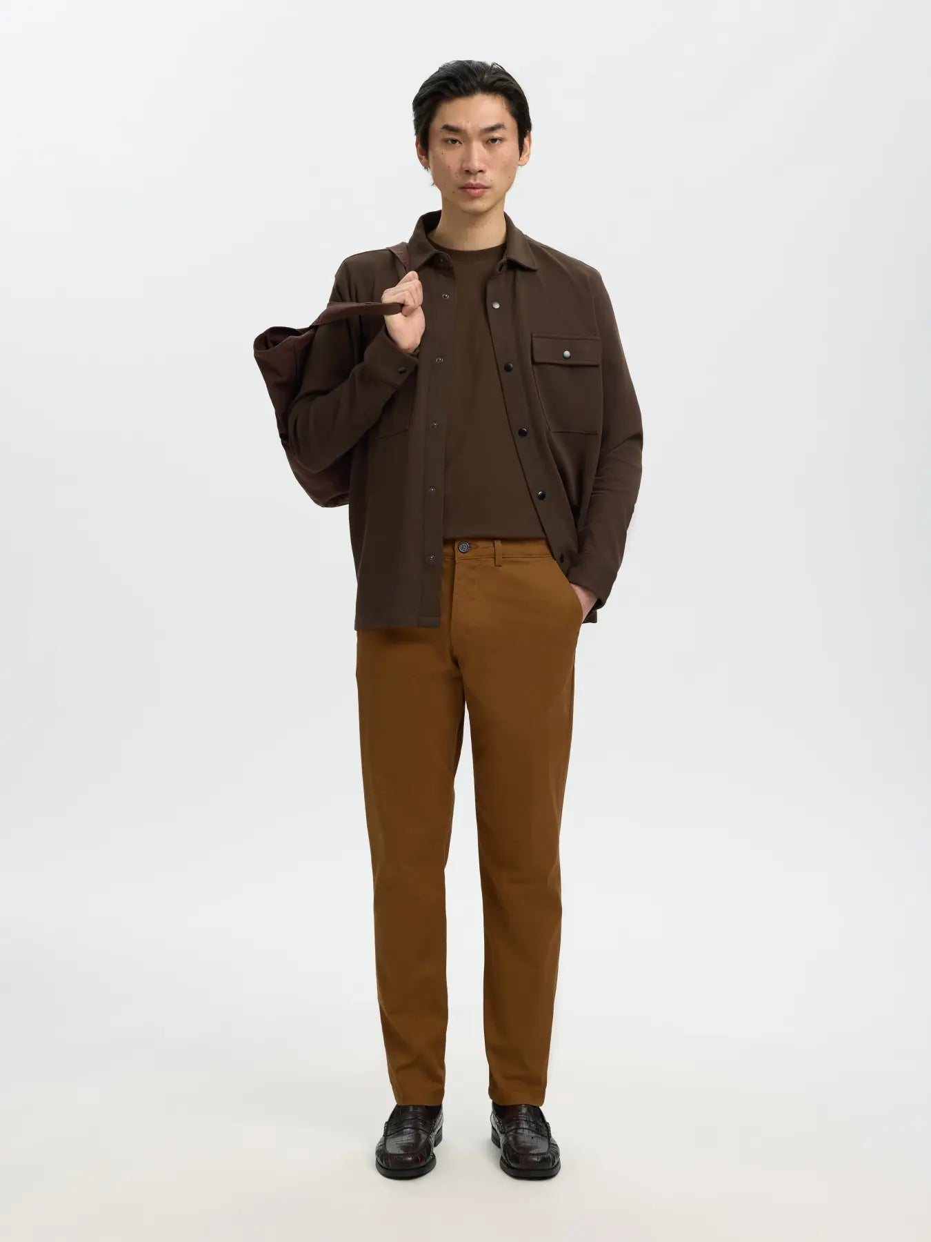 Dark Brown Classic Overshirt