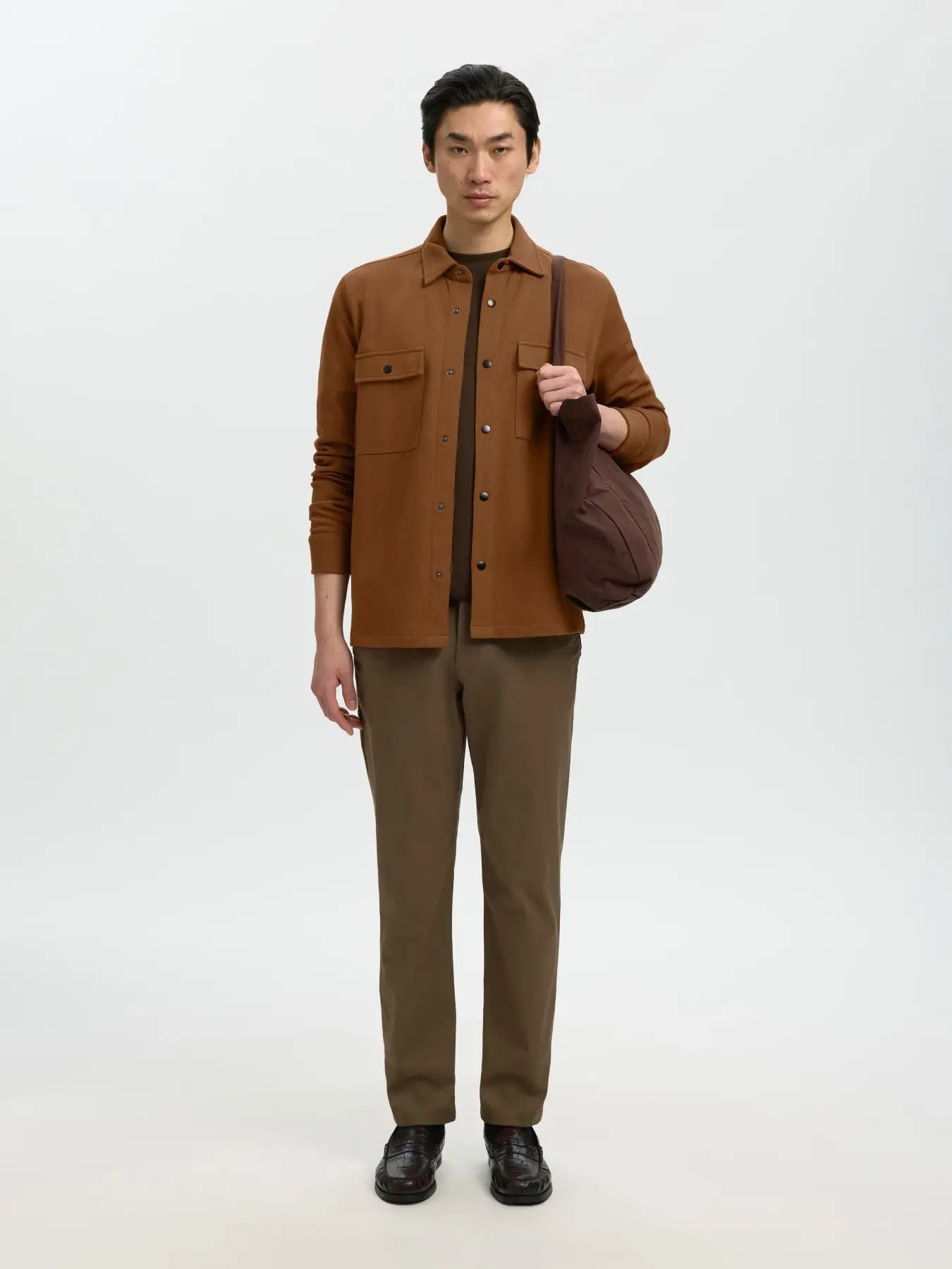 Toffee Brown Classic Overshirt
