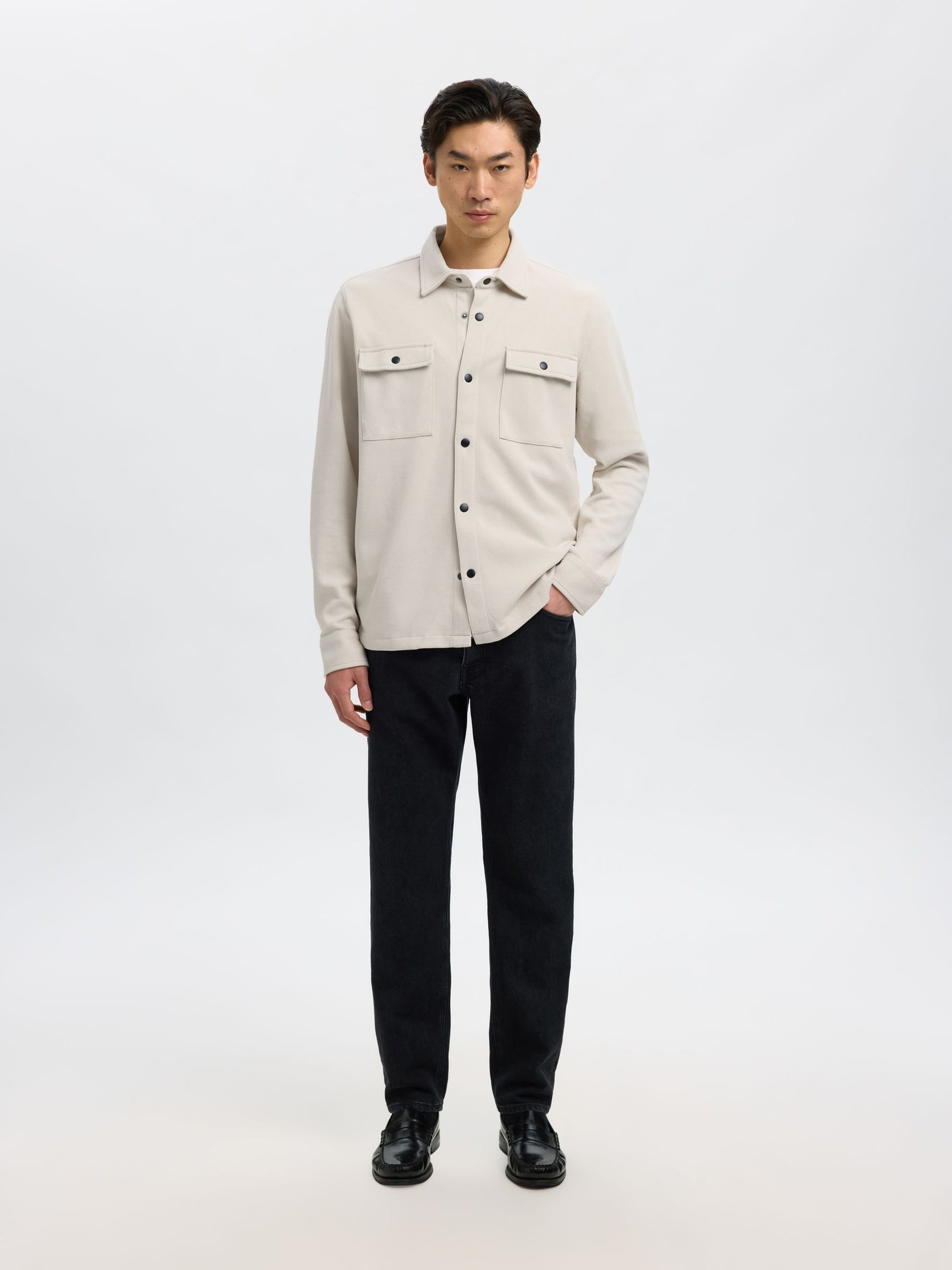Beige Classic Overshirt
