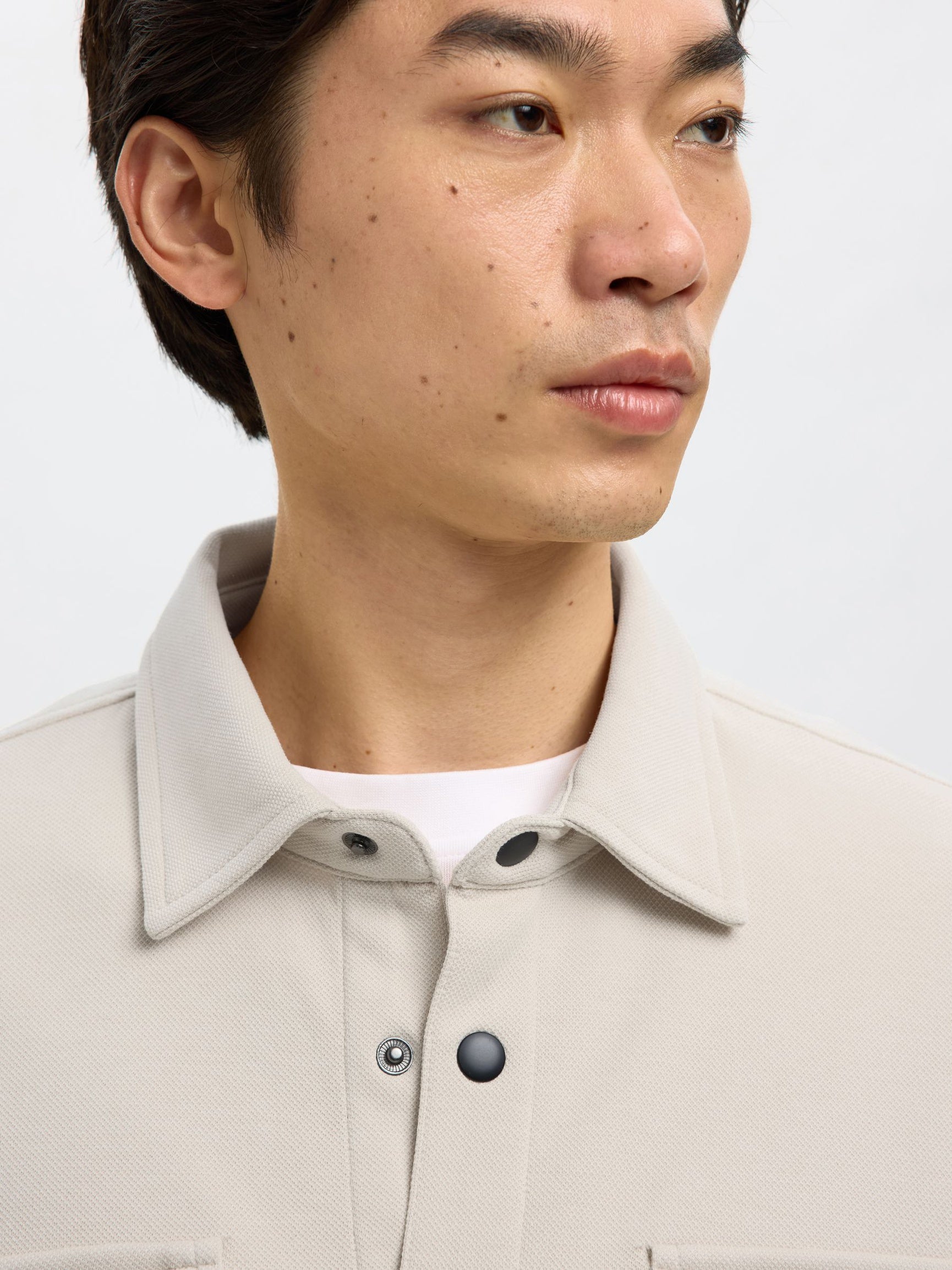 Beige Classic Overshirt