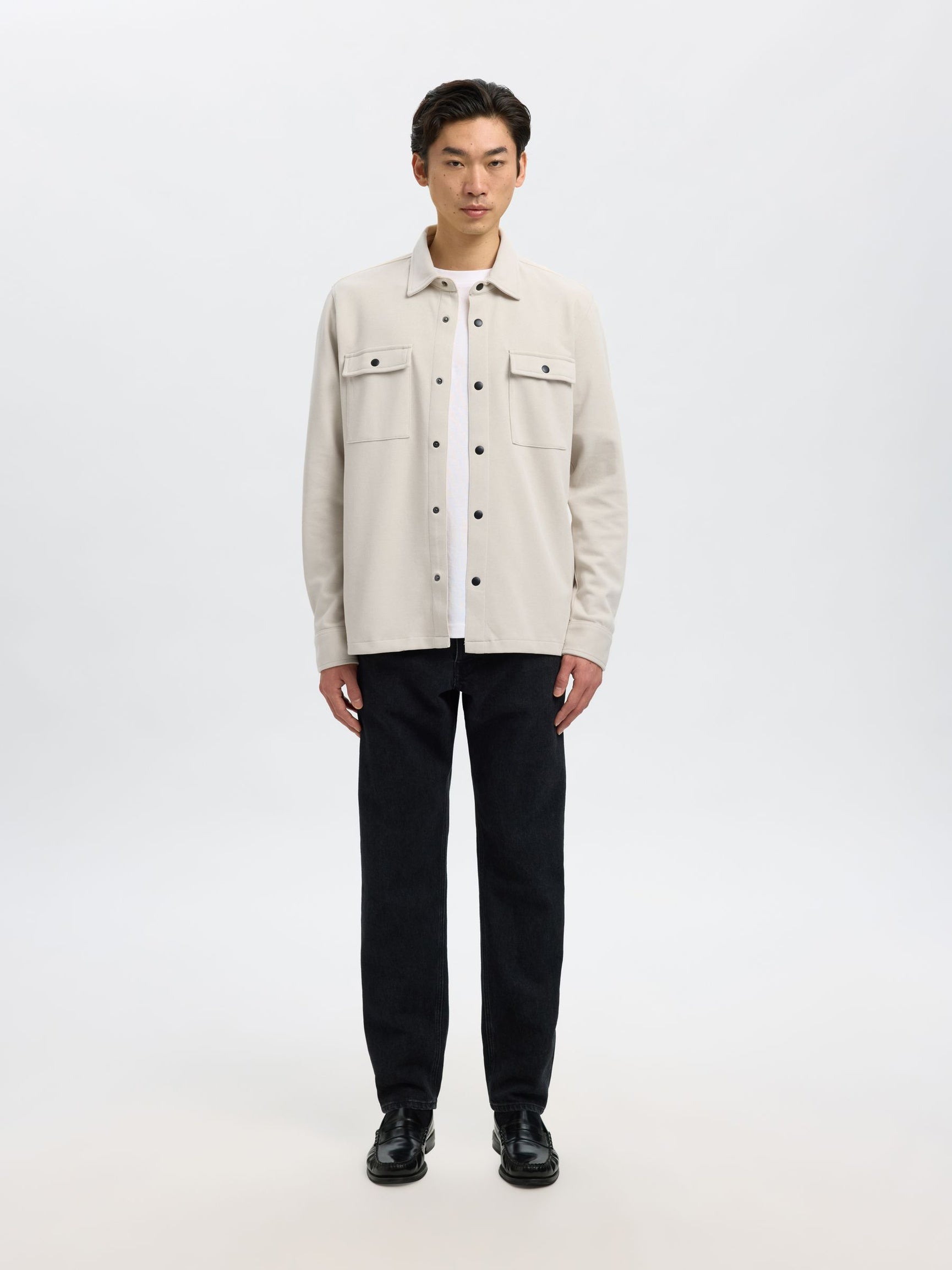 Beige Classic Overshirt
