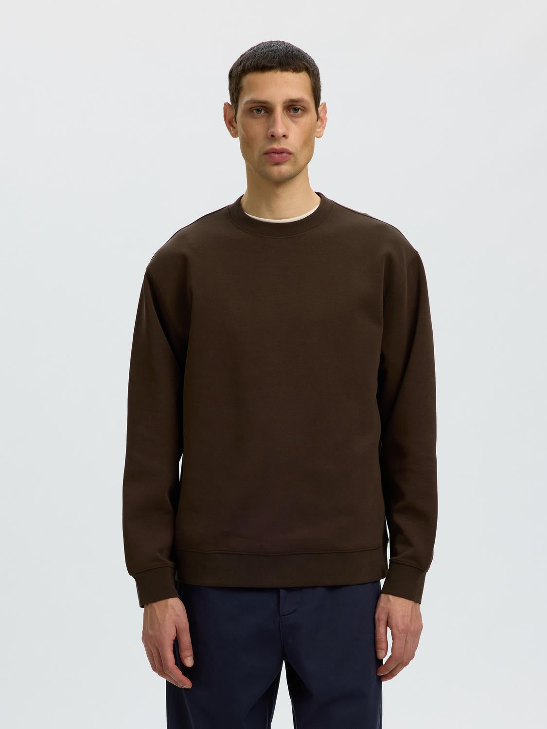 Dark Brown Classic Sweatshirt