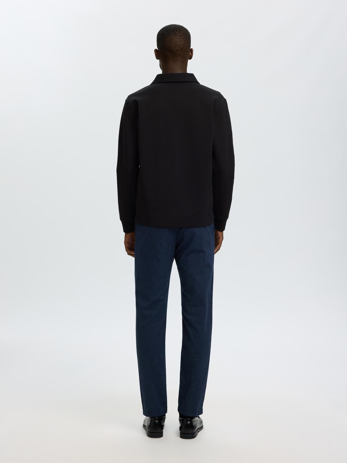 Black Zip-Up Sweat Jacket