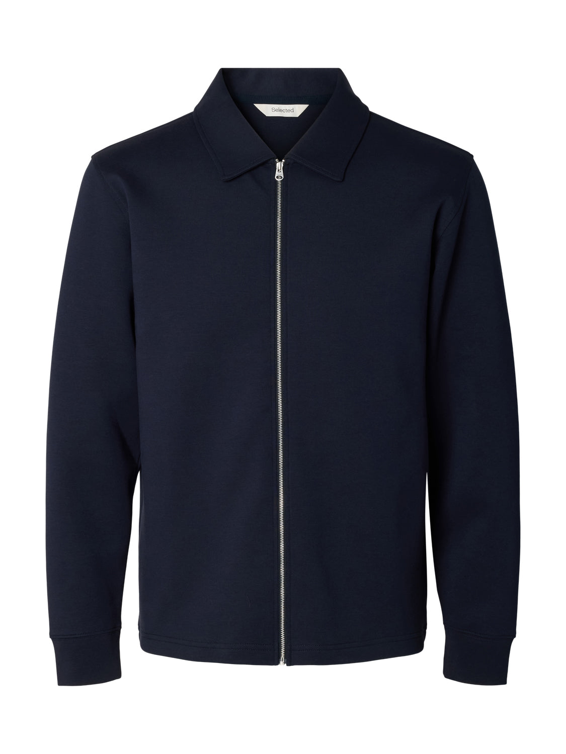 Dark Blue Zip-Up Sweat Jacket