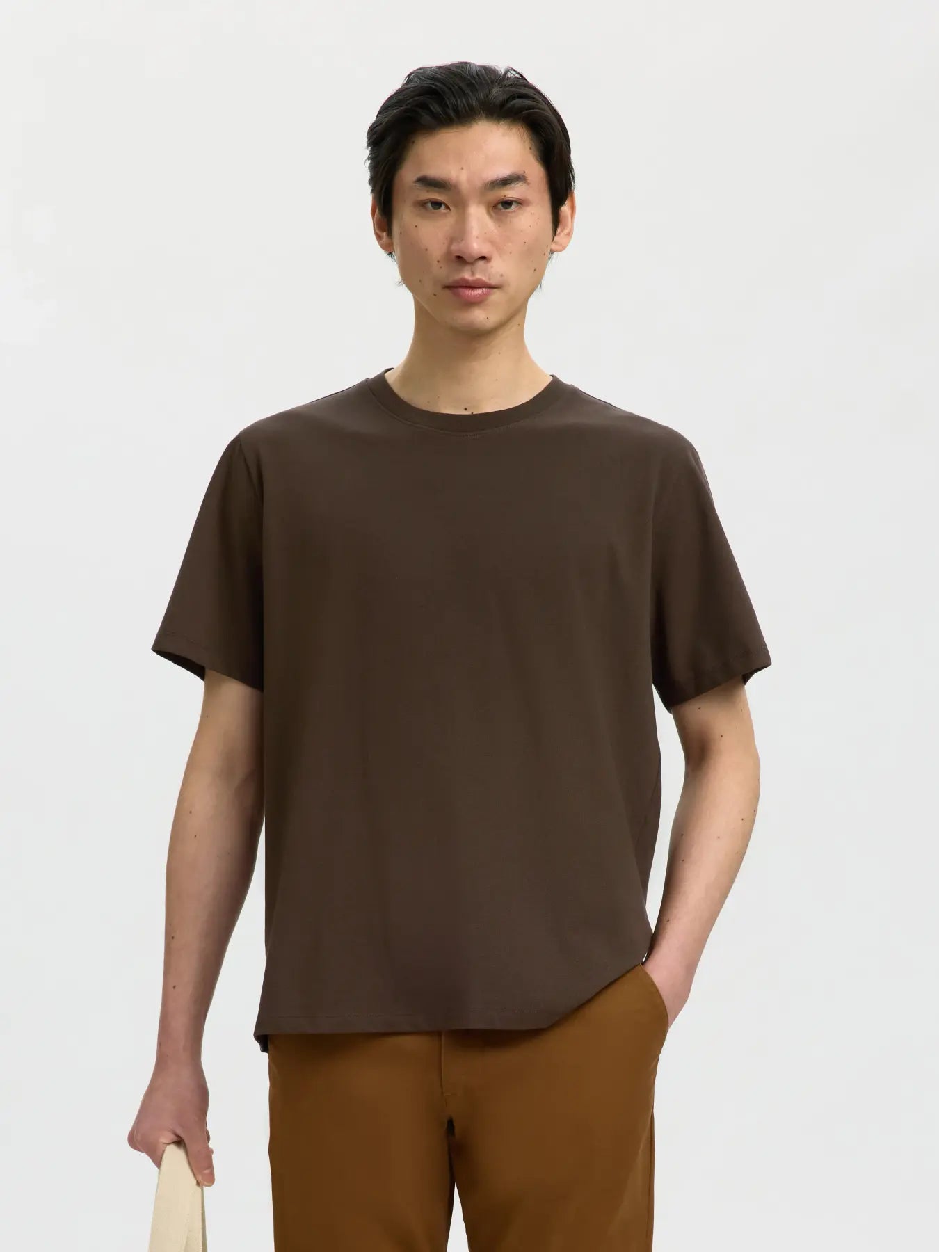 Dark Brown O-Neck T-shirt