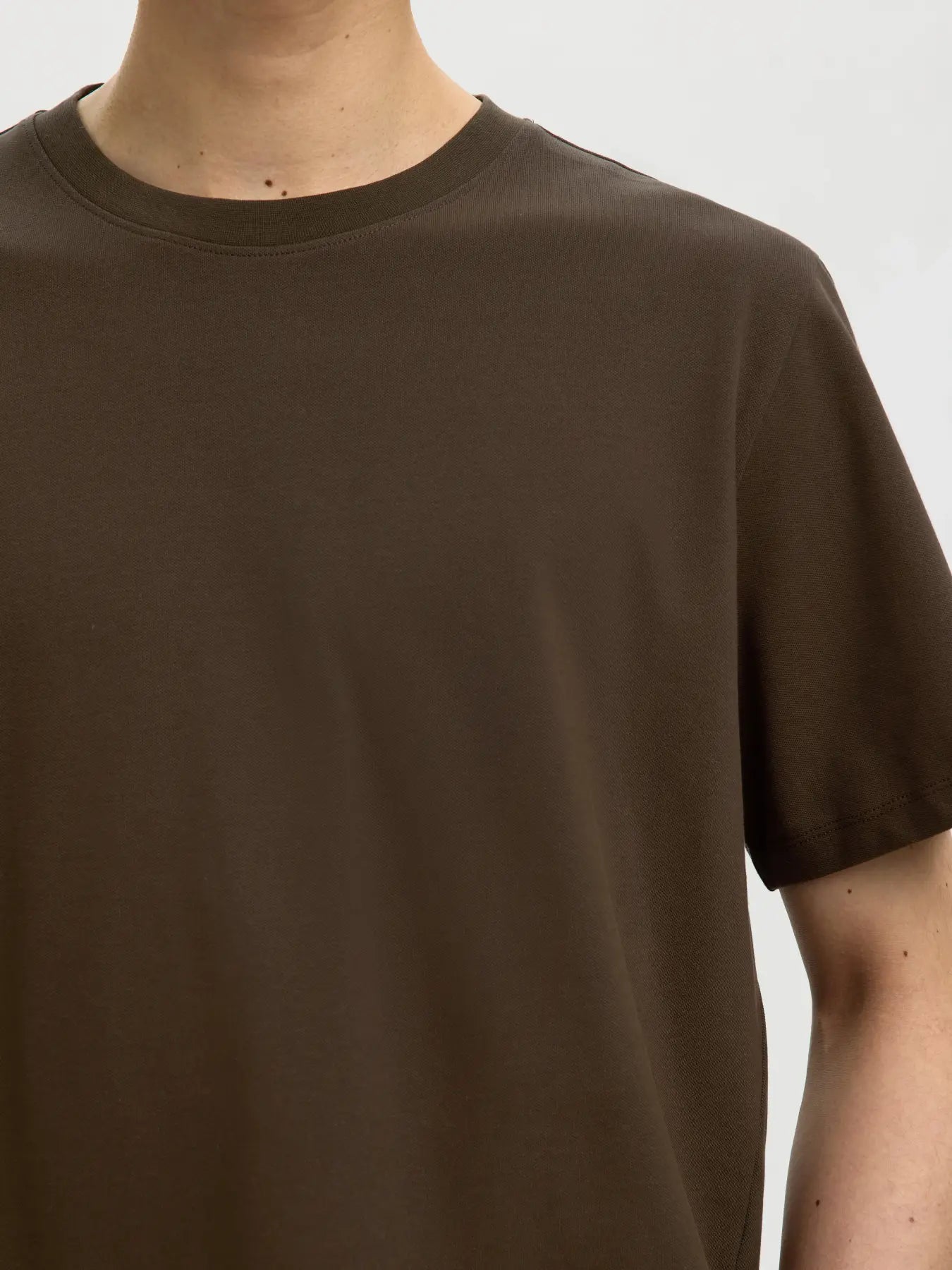 Dark Brown O-Neck T-shirt