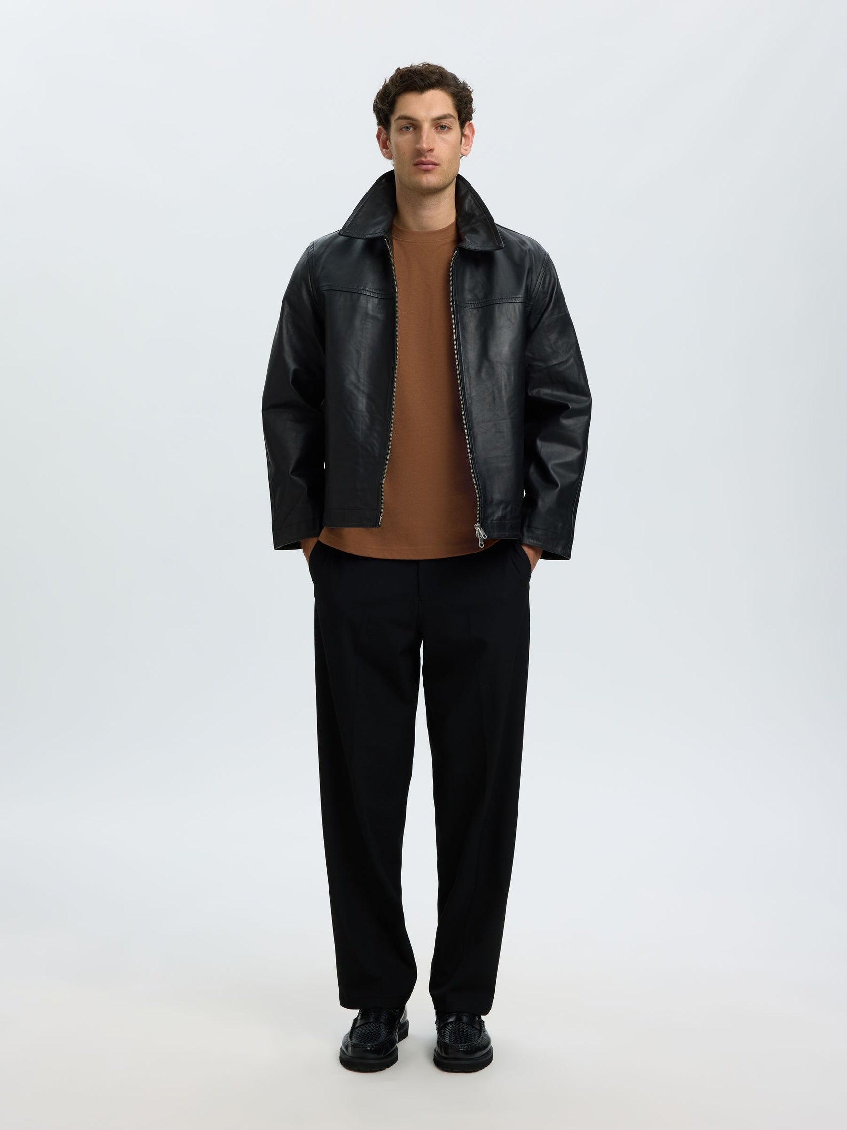 Dark Brown Loose Fit T-shirt