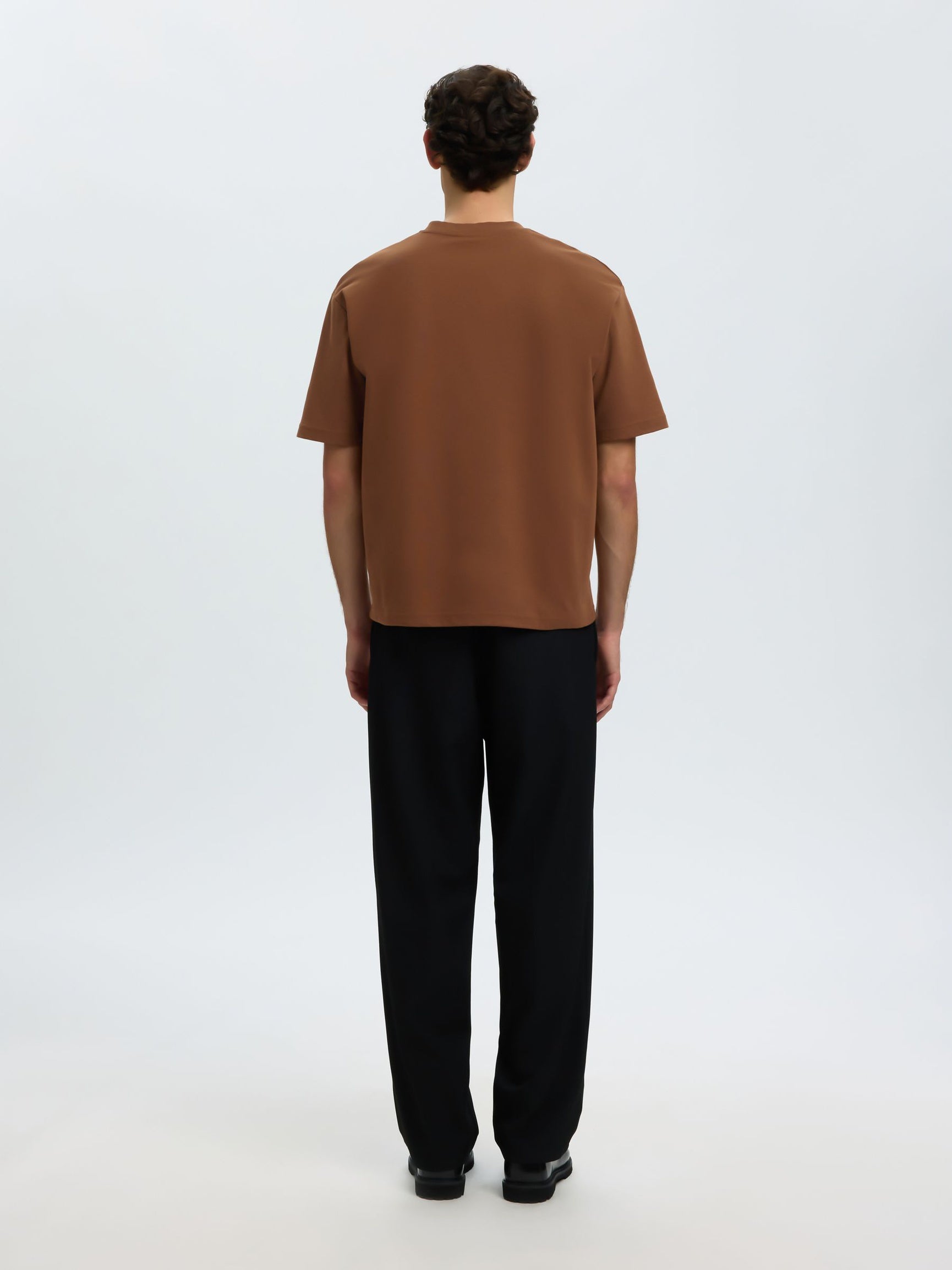 Dark Brown Loose Fit T-shirt