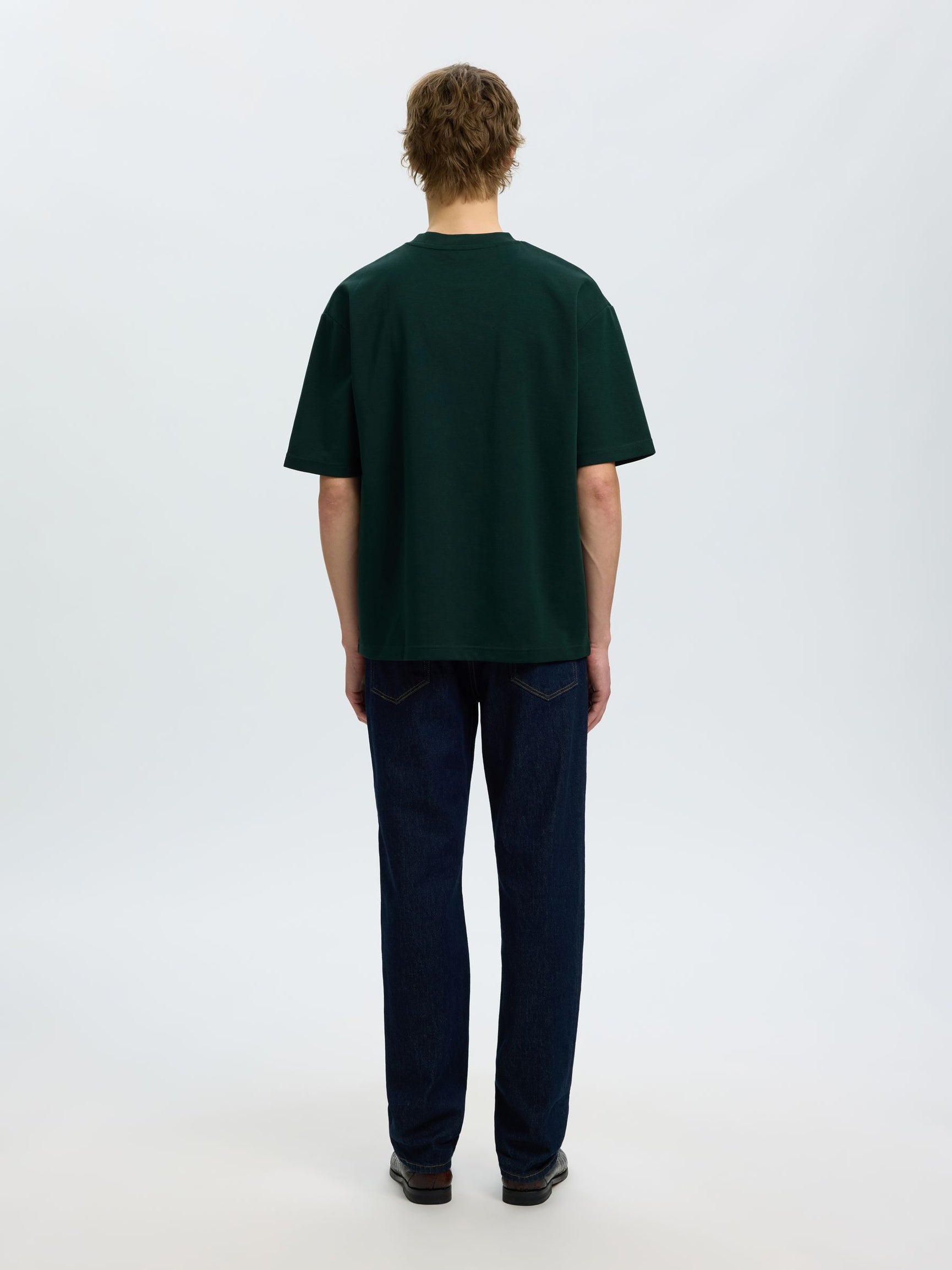 Dark Green Loose Fit T-shirt