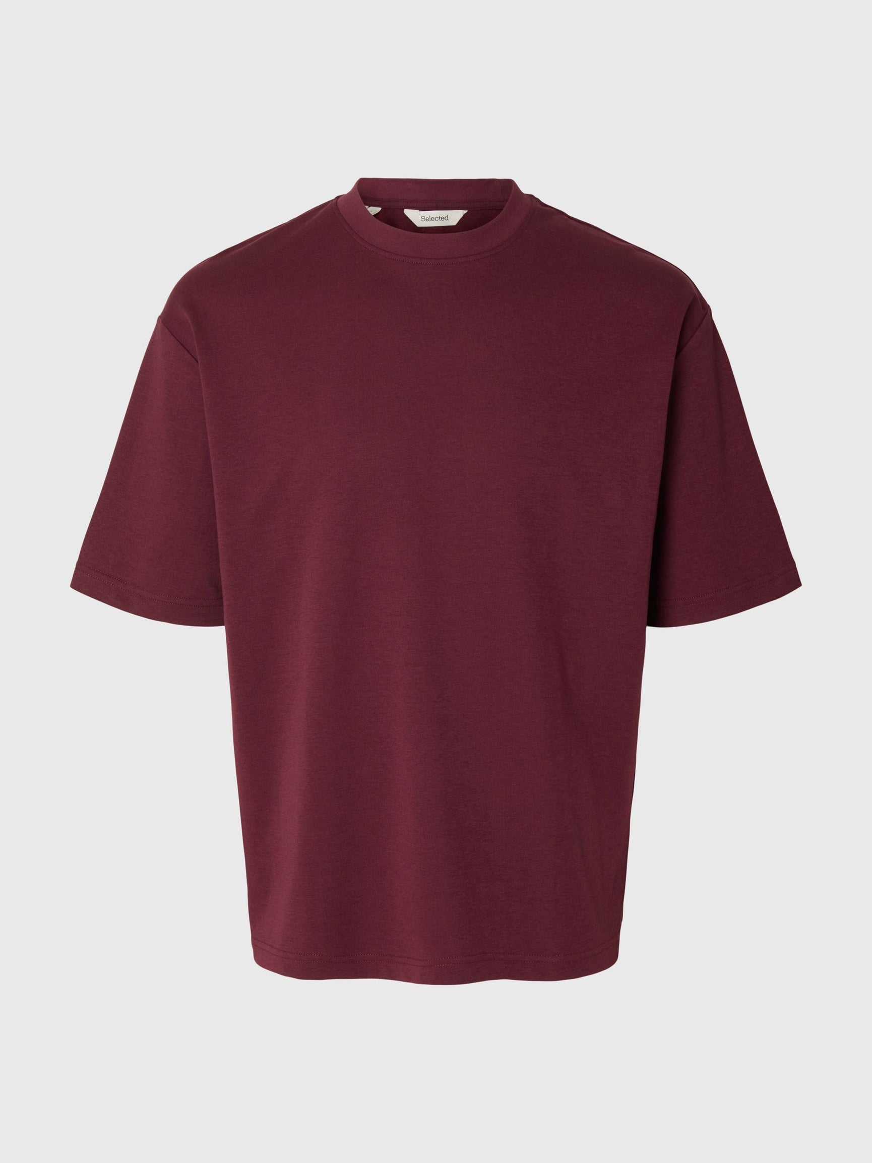 Dark Red Loose Fit T-shirt