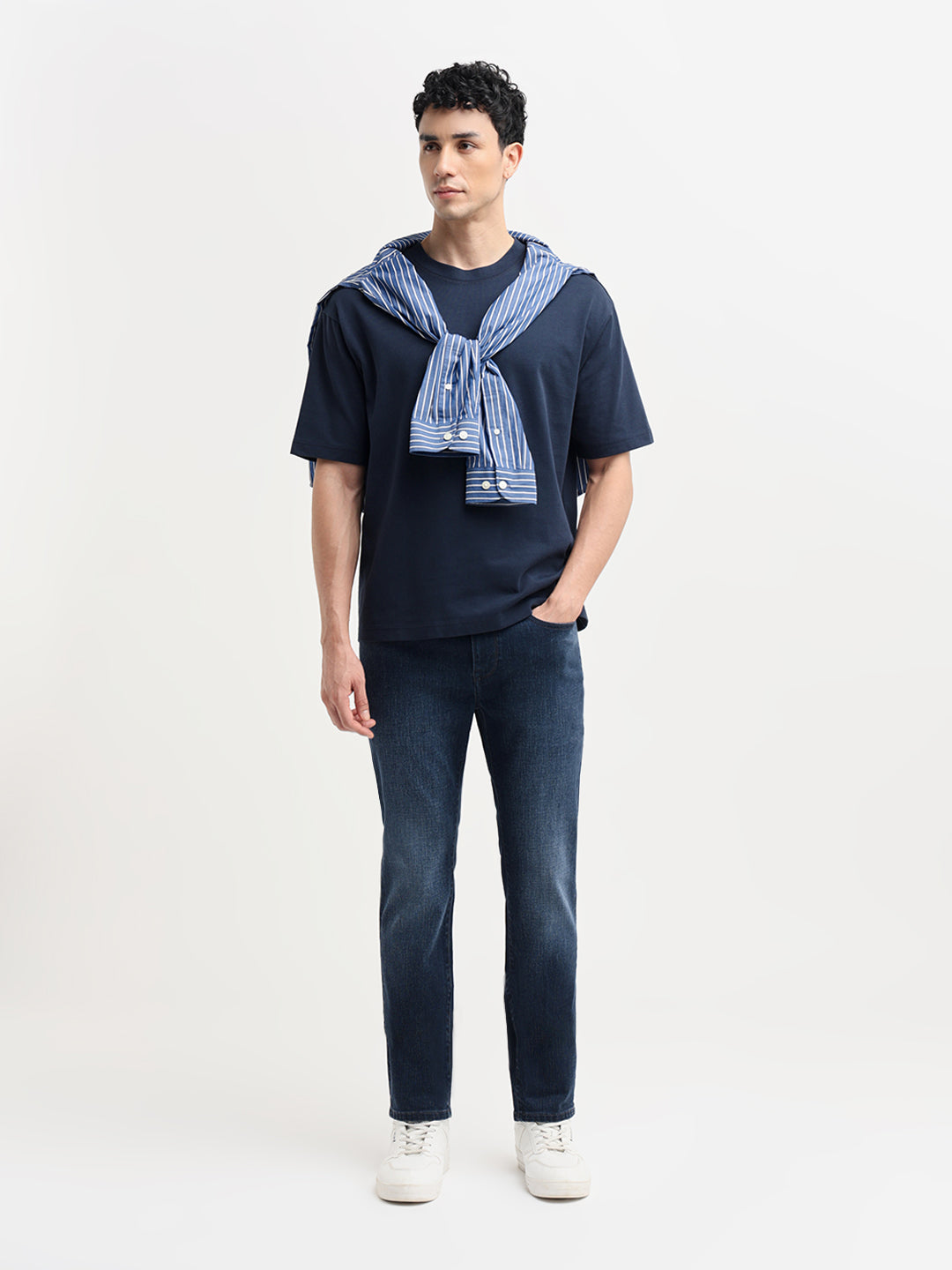 Dark Blue Relaxed Fit T-shirt