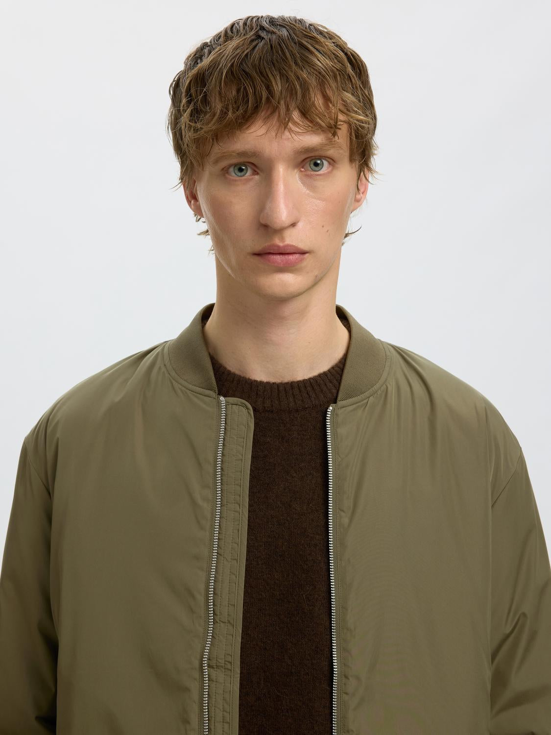 Dark Green Bomber Jacket