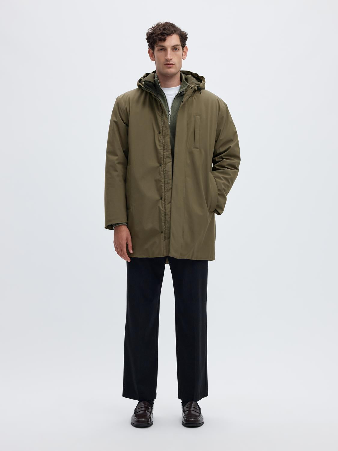 Tech Parka Long Jacket