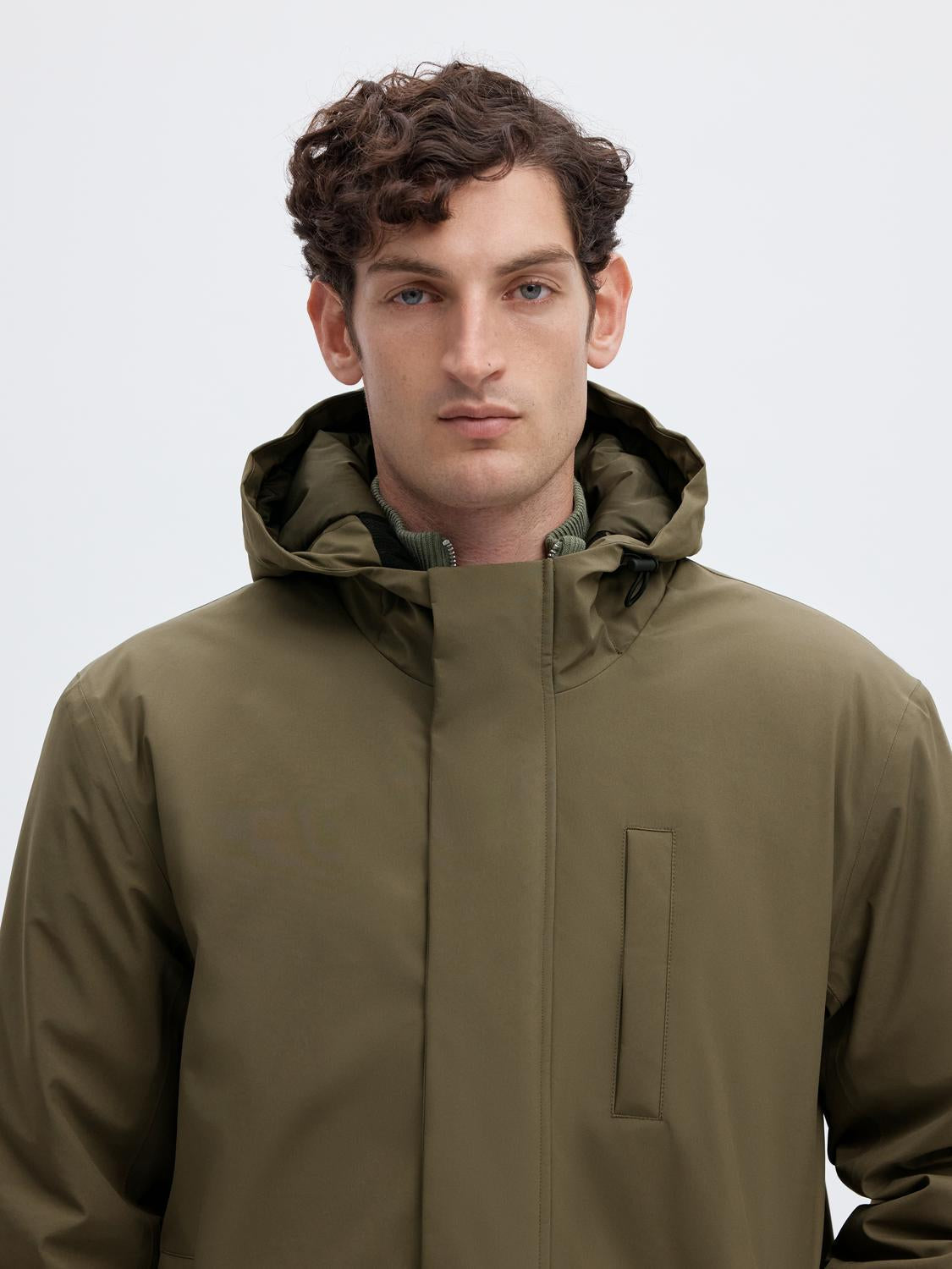 Tech Parka Long Jacket