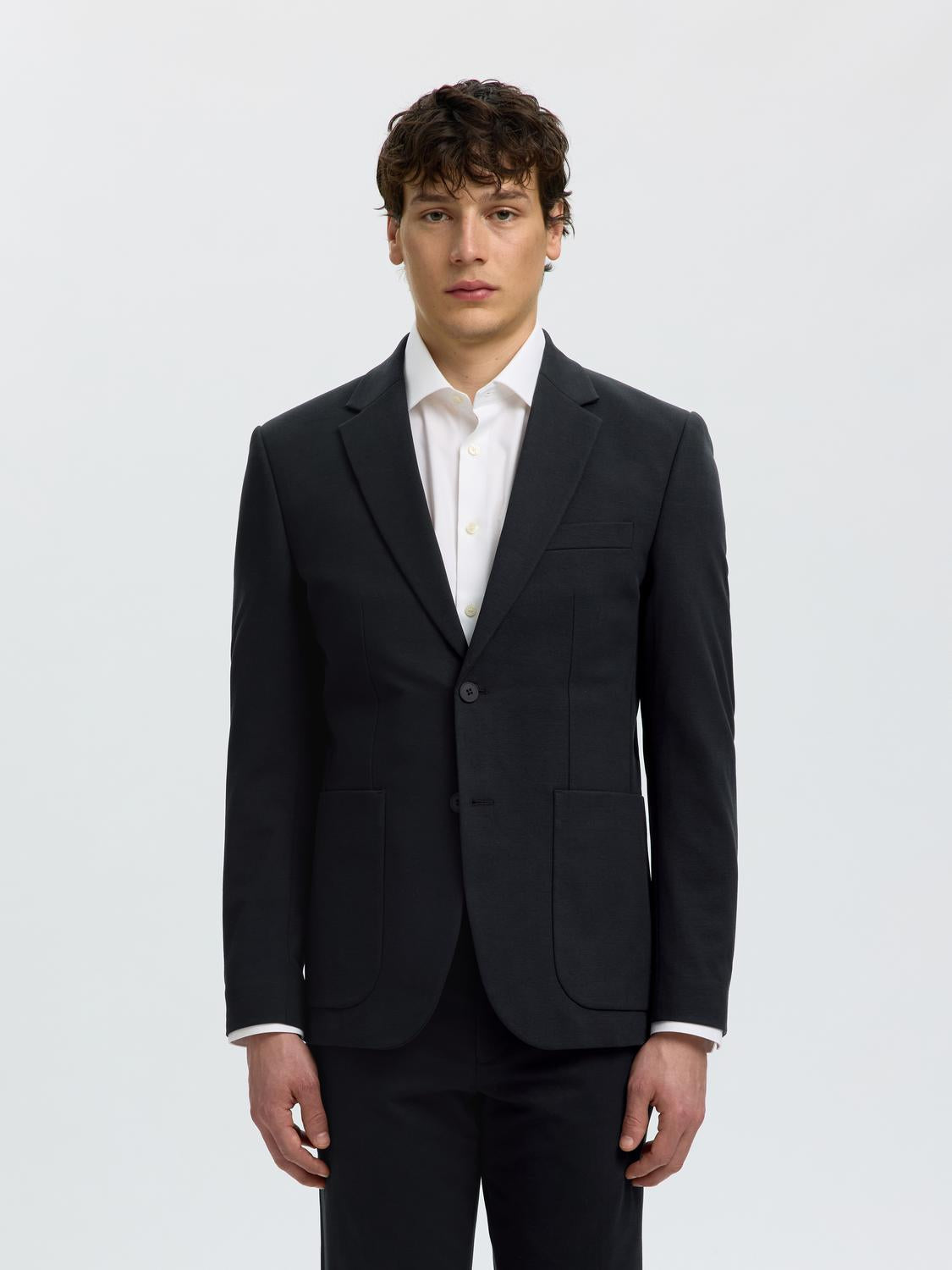 Black Tailored Suit-Set Blazer