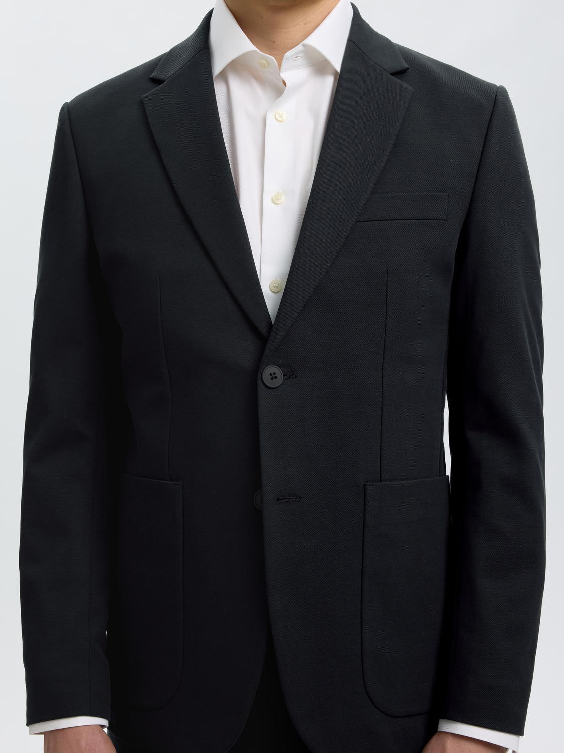 Black Tailored Suit-Set Blazer
