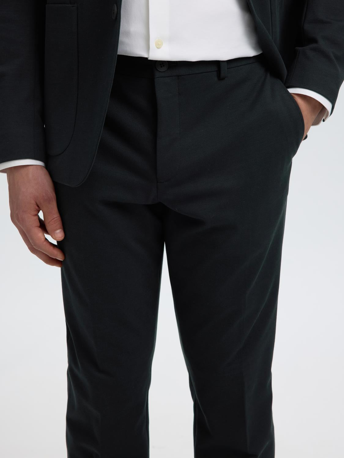 Black Tailored Suit-Set Trousers