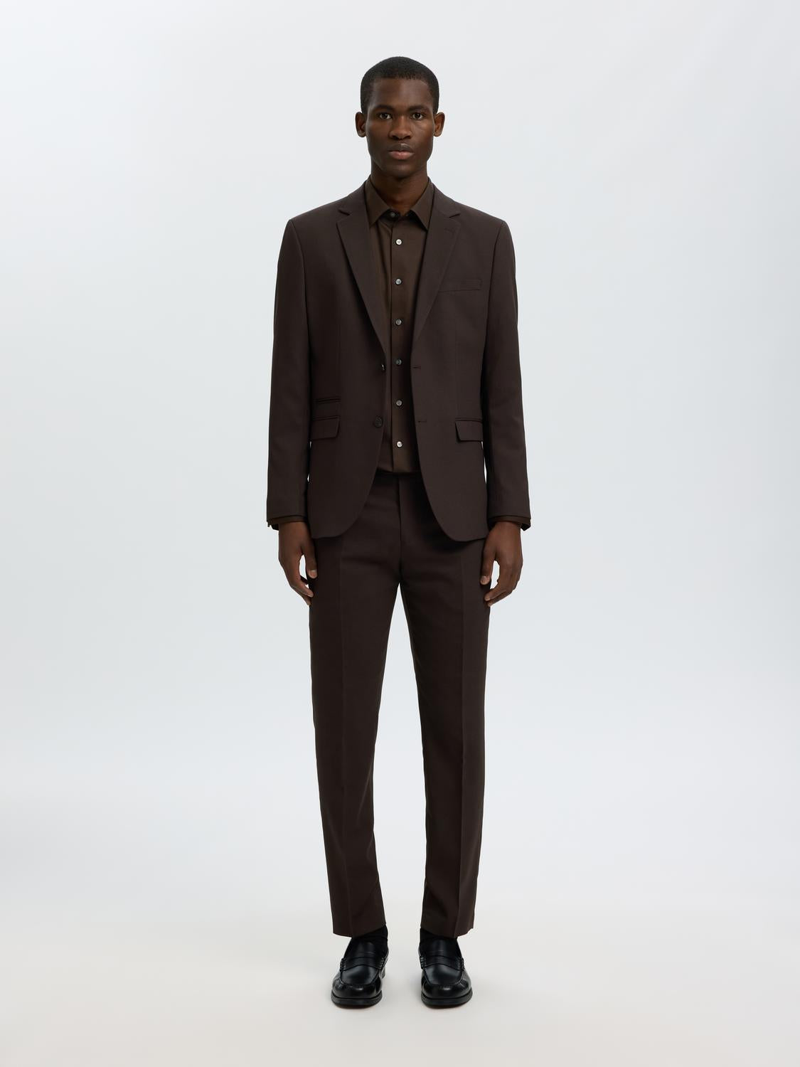 Dark Brown Slim Fit Shirt