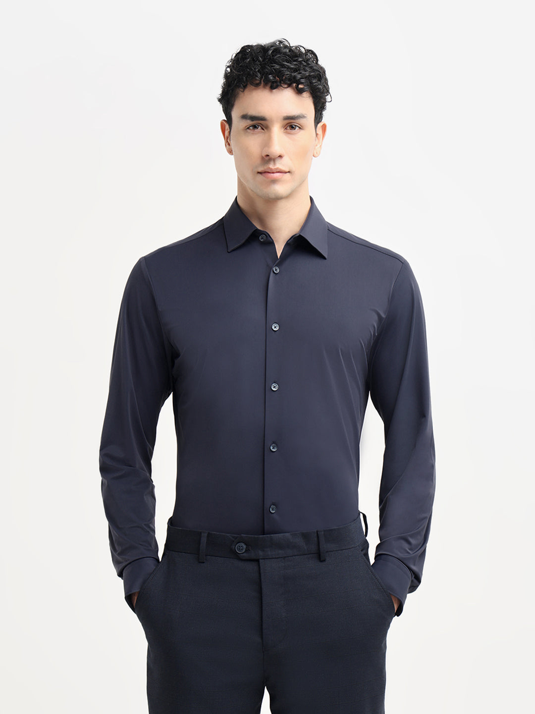 Dark Blue Slim Fit Shirt