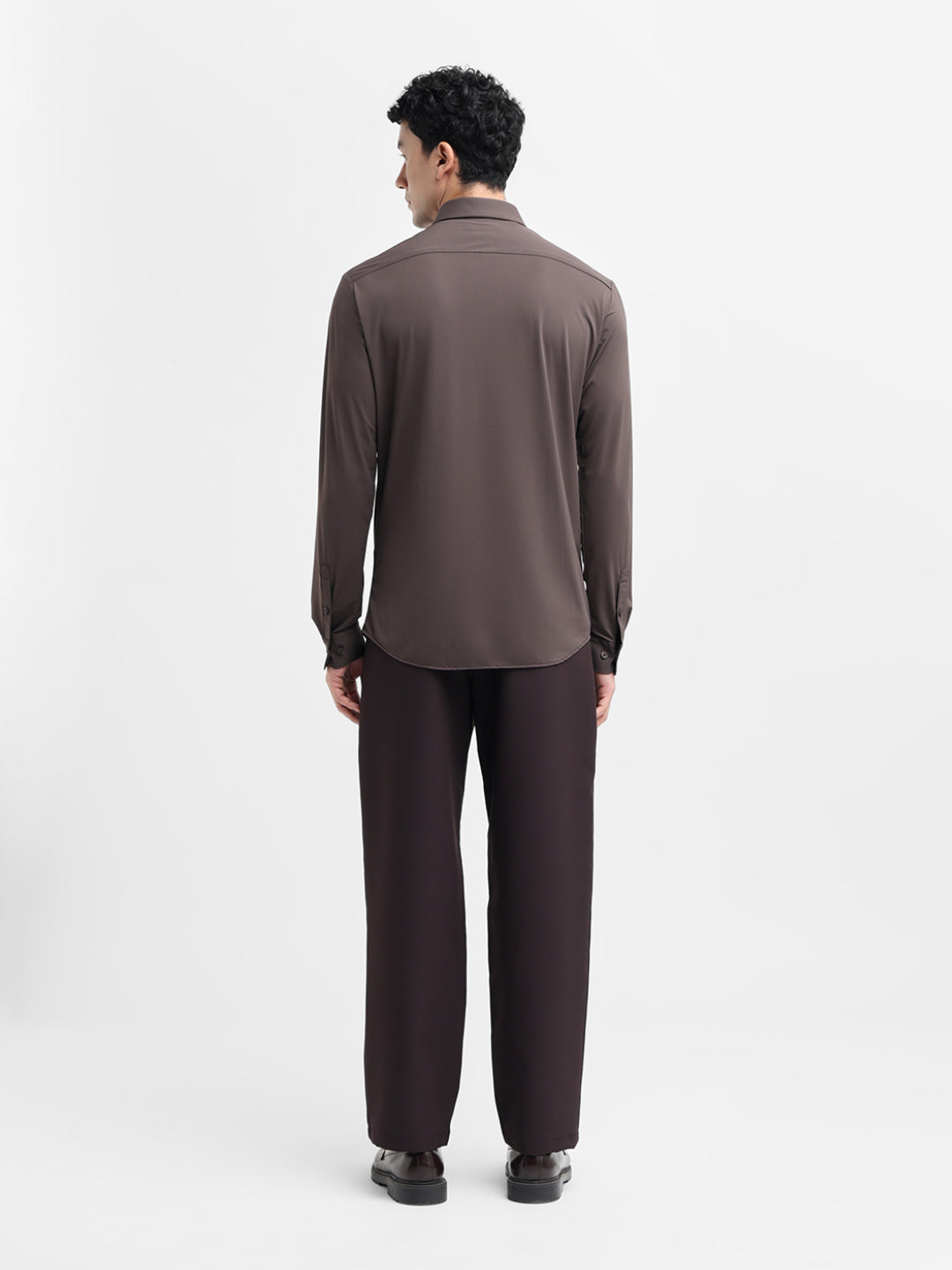 Brown Slim Fit Shirt