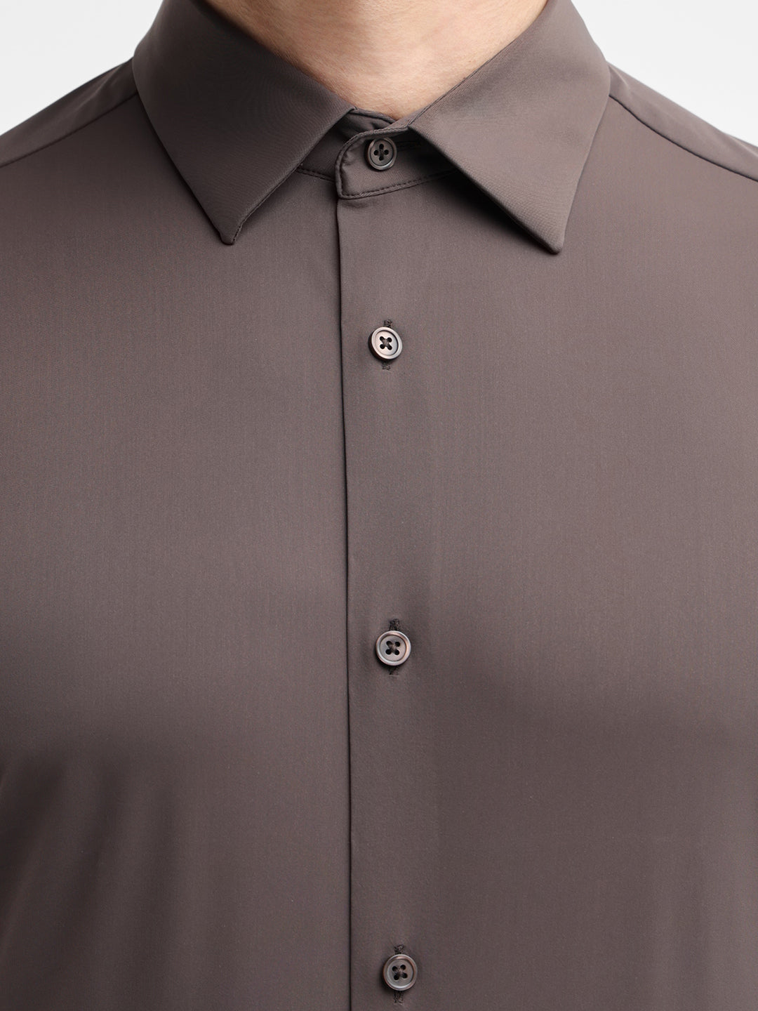 Brown Slim Fit Shirt