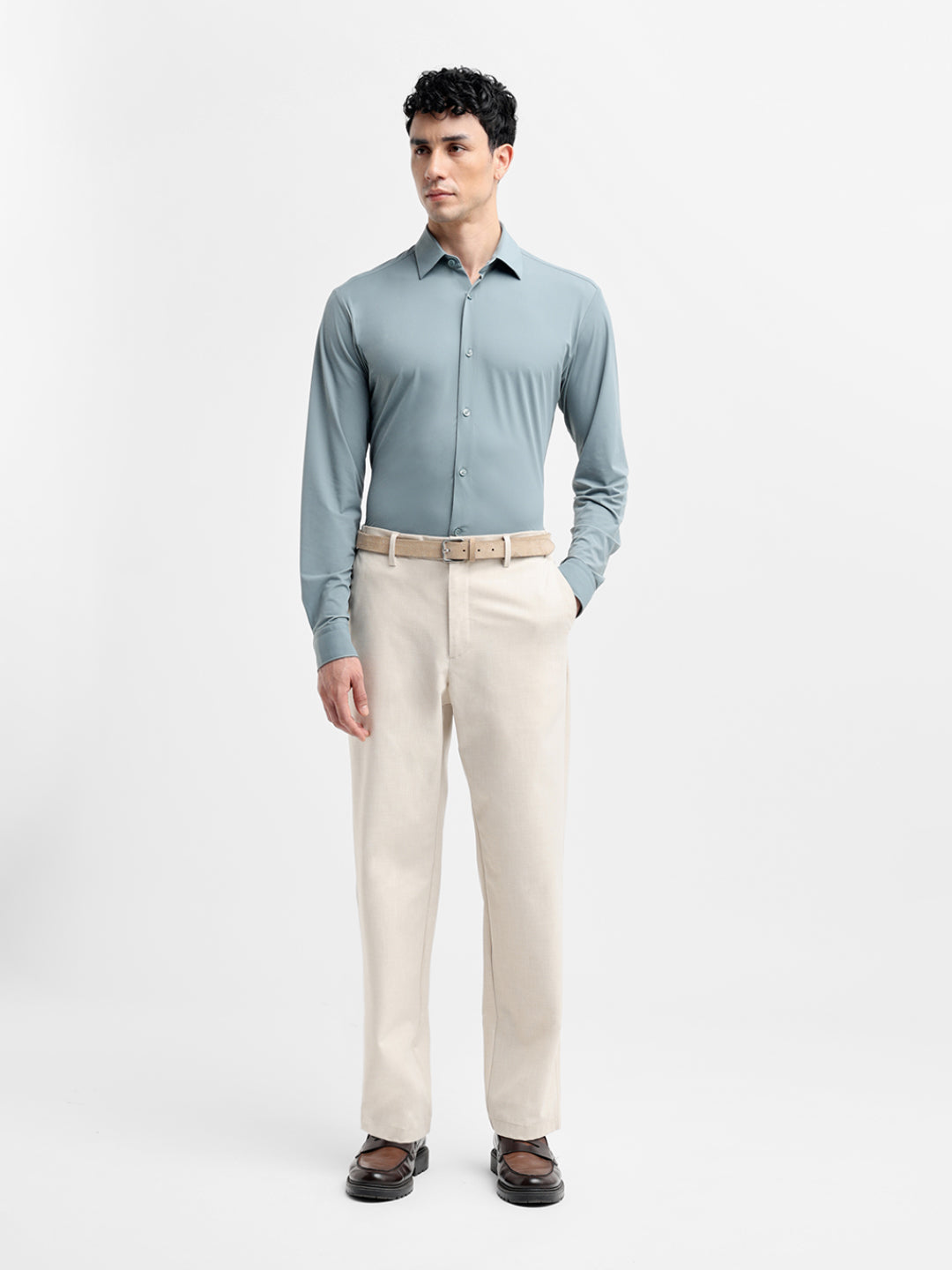 Blue Slim Fit Shirt