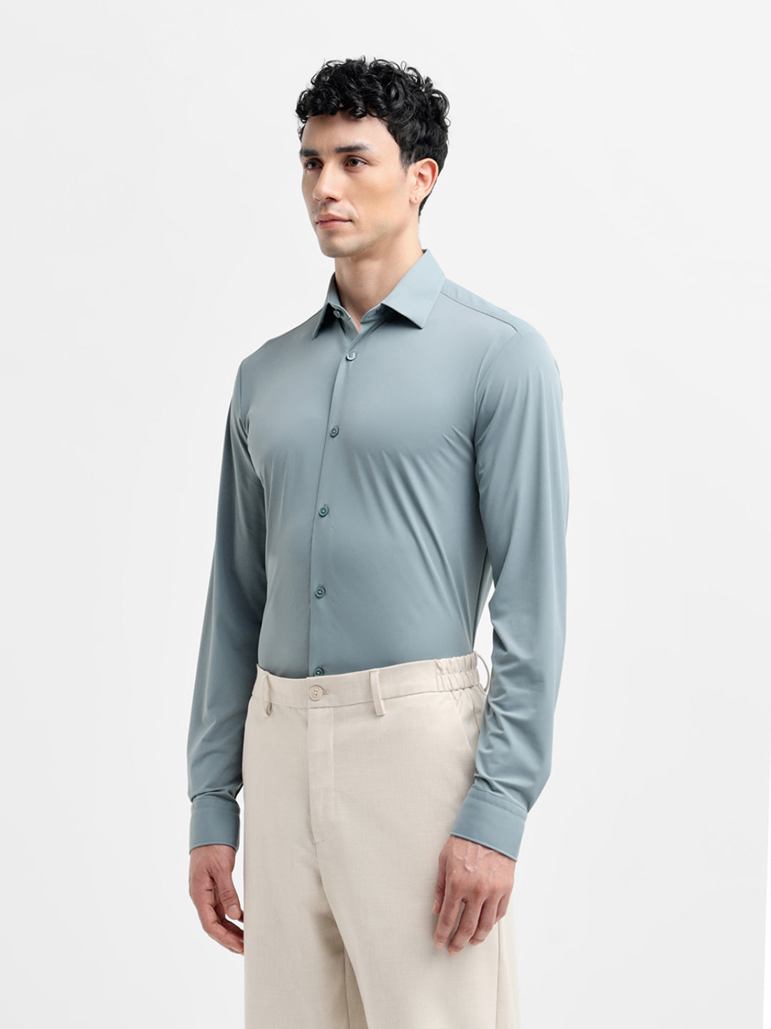 Blue Slim Fit Shirt