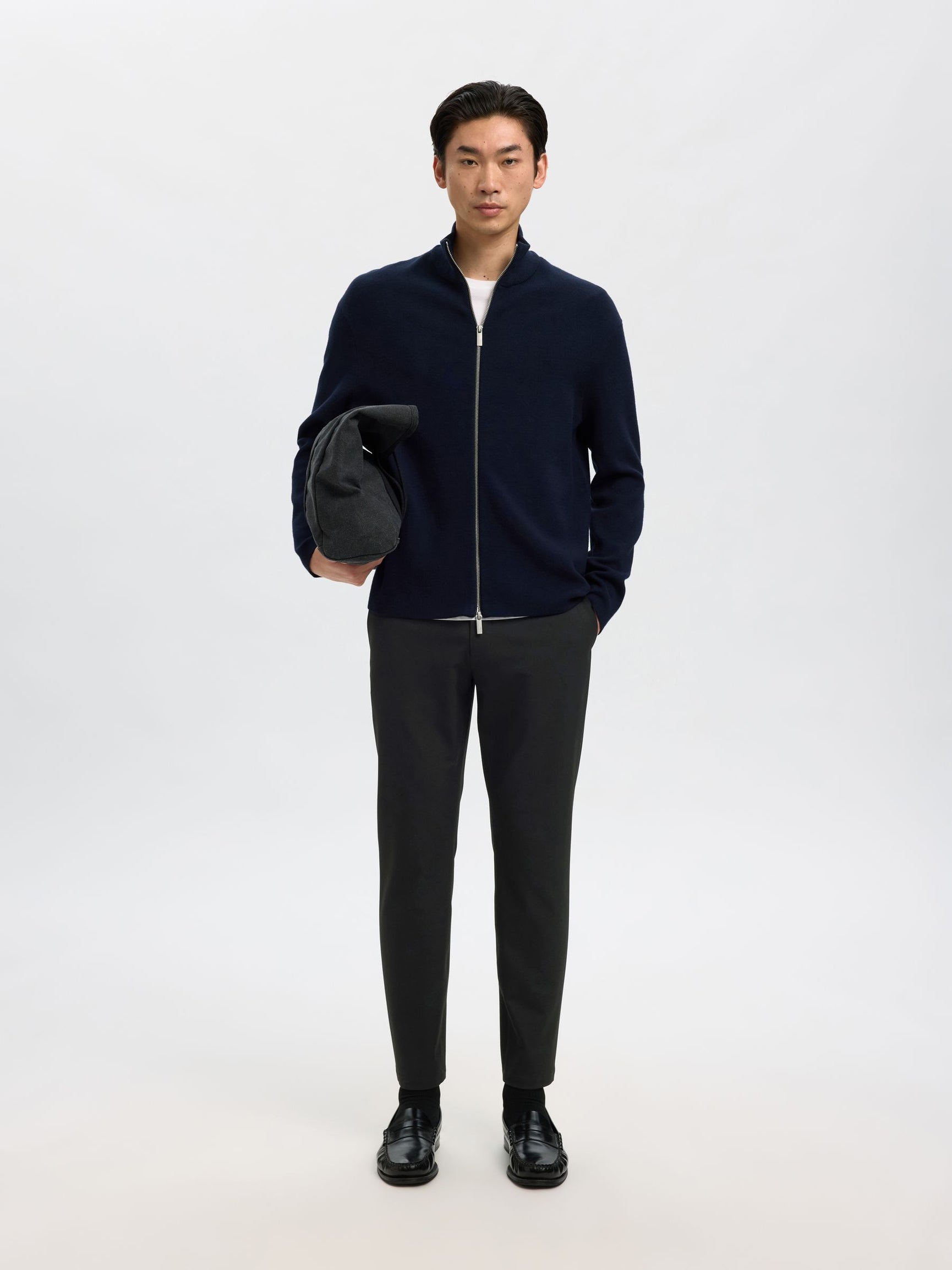 Black Formal Slim Fit Trousers