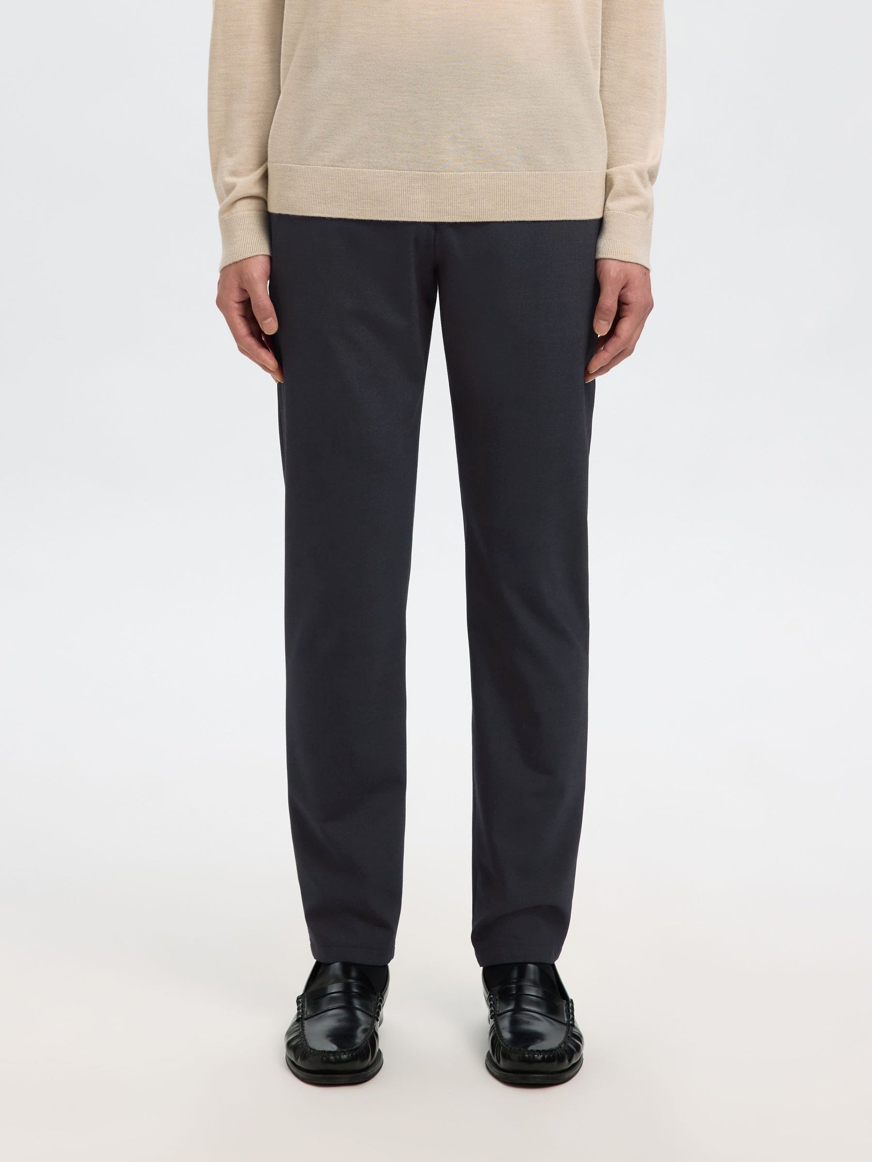 Dark Blue Formal Slim Fit Trousers