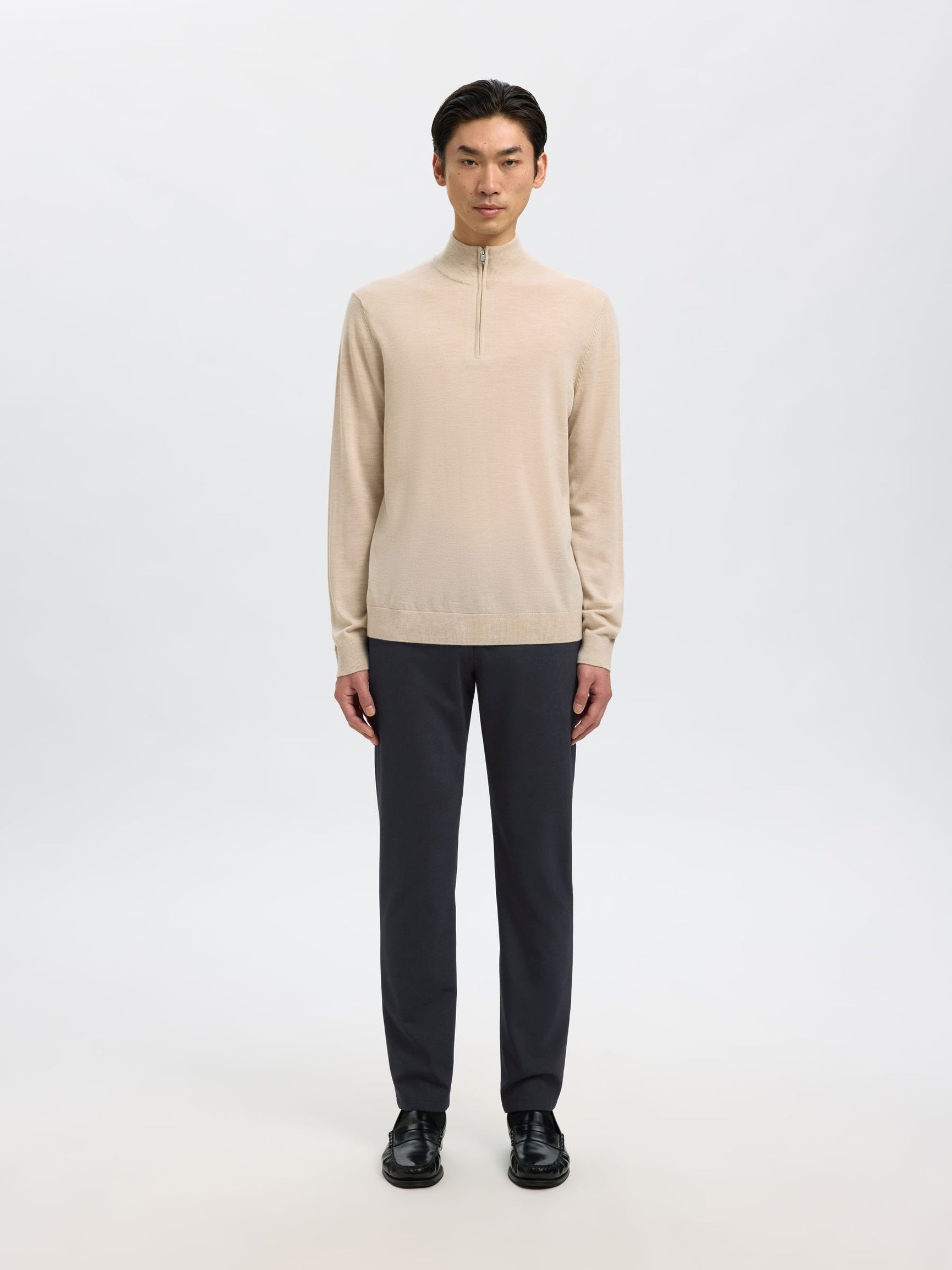 Dark Blue Formal Slim Fit Trousers