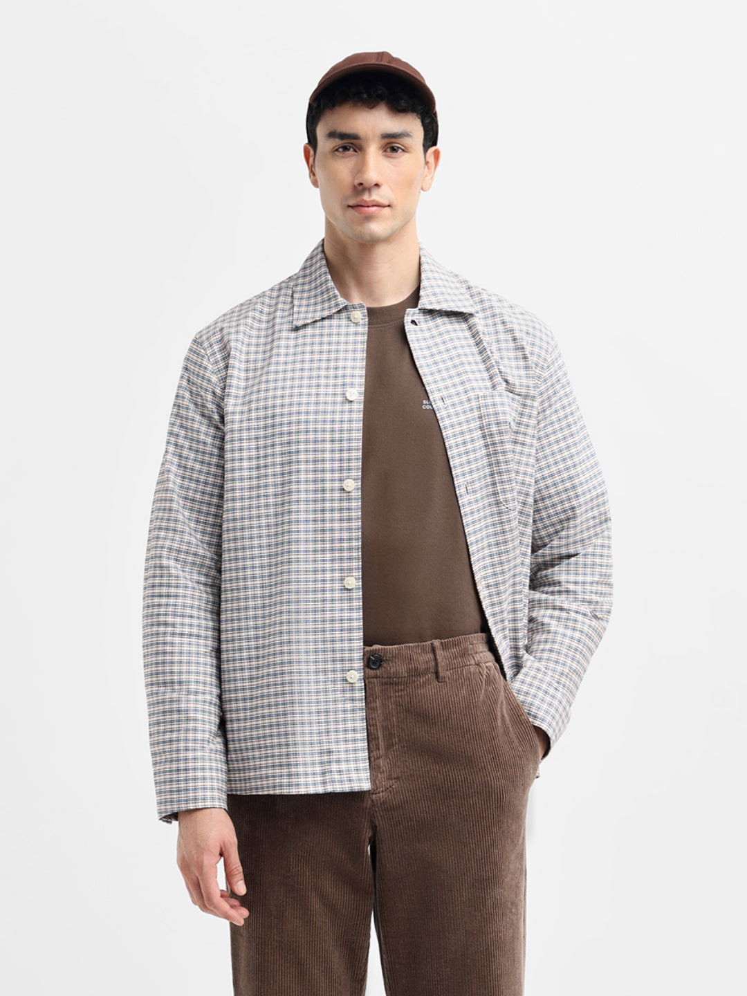 Brushed Check Relaxed Fit Shirt