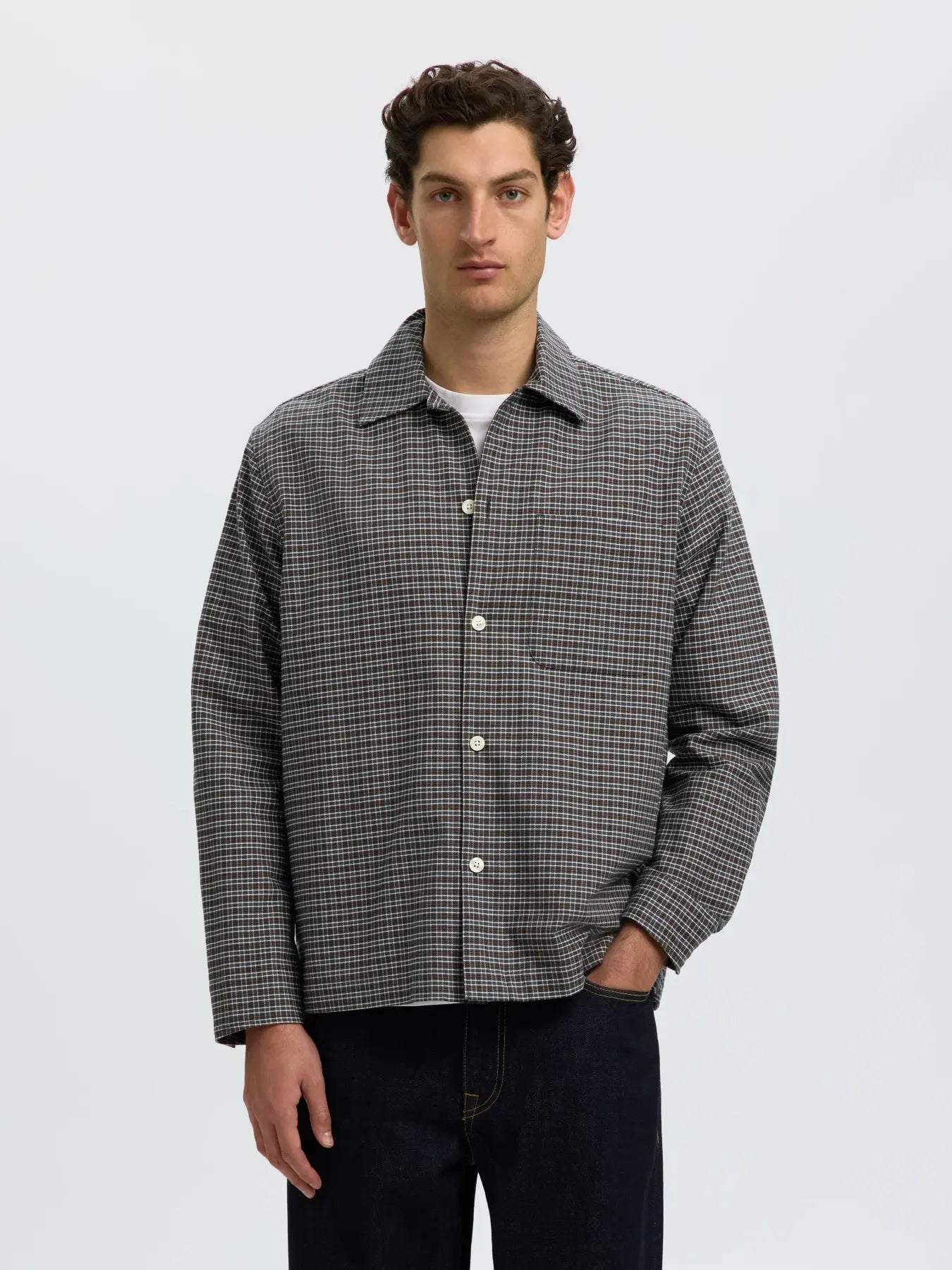 Brushed Check Relaxed Fit Shirt