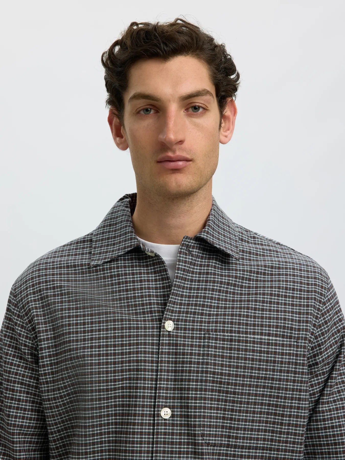 Brushed Check Relaxed Fit Shirt