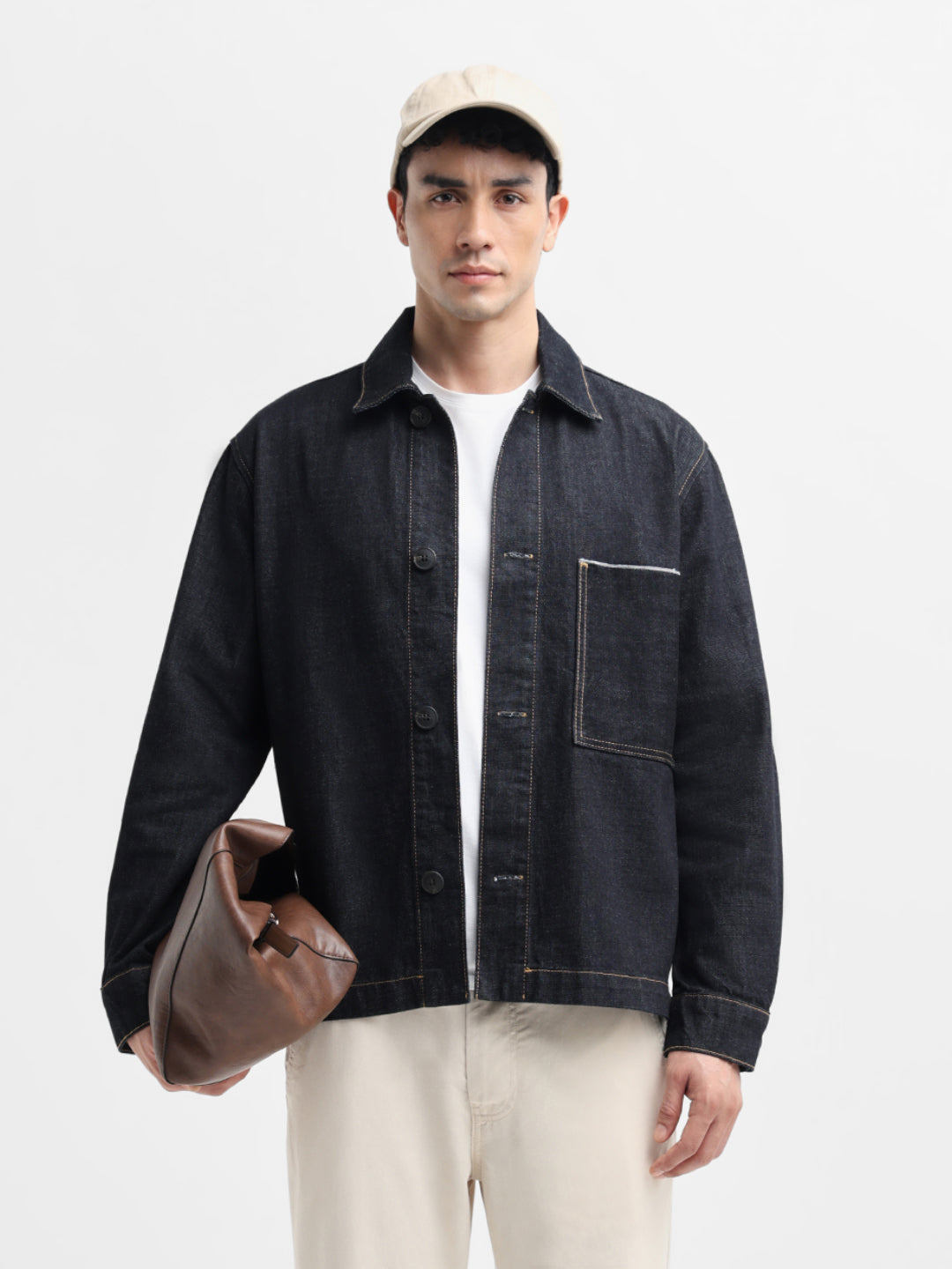 Dark Blue Selvedge Denim Jacket