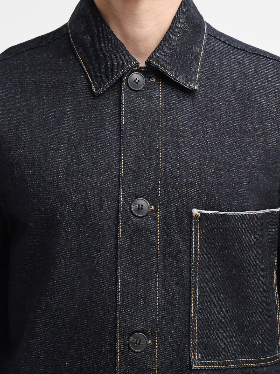 Dark Blue Selvedge Denim Jacket