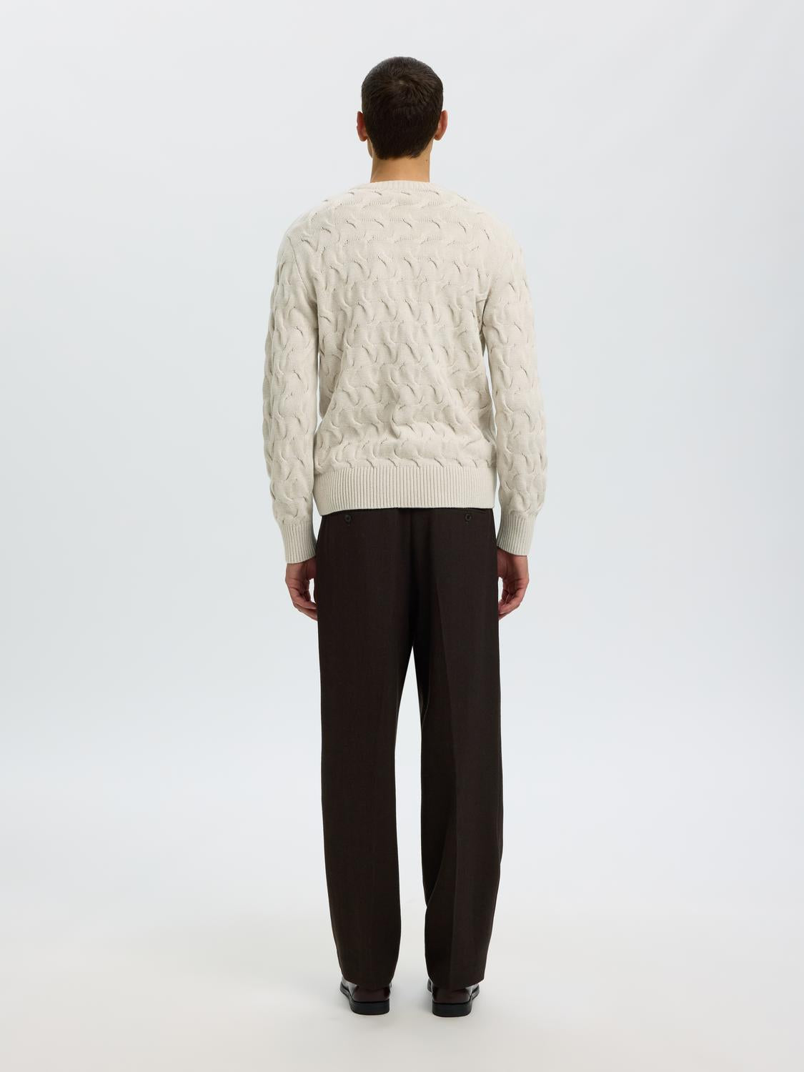 Off-White Cable Knit Pullover