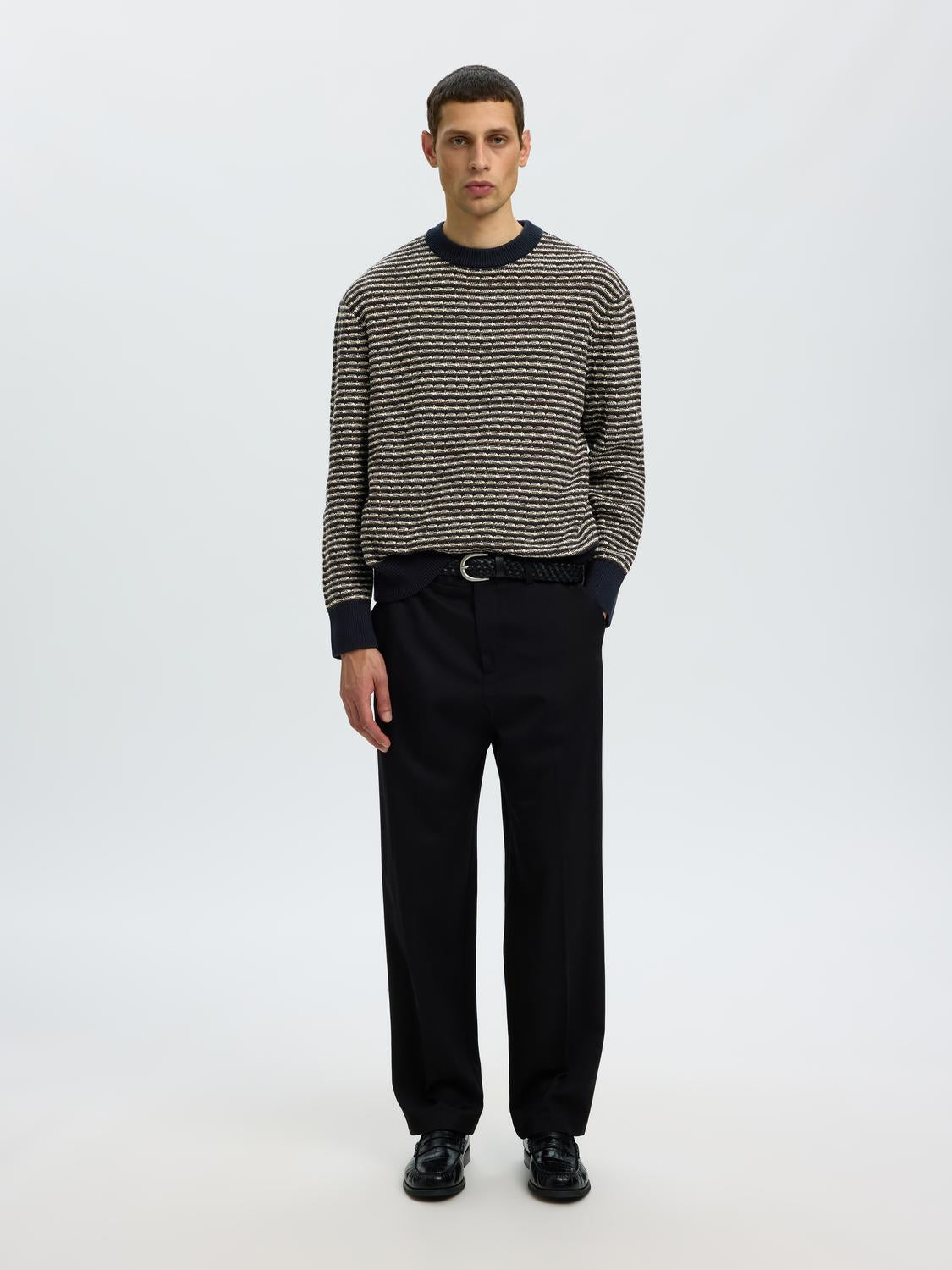 Printed Crew Neck Pullover