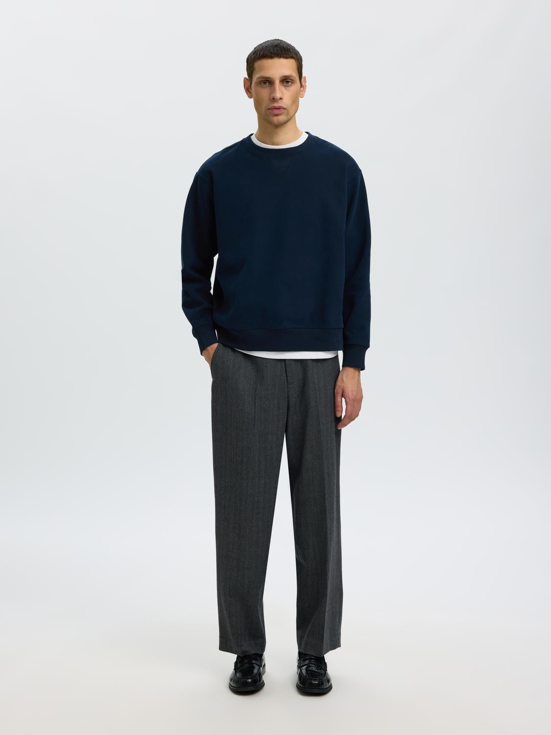 Dark Blue Organic Cotton Sweatshirt