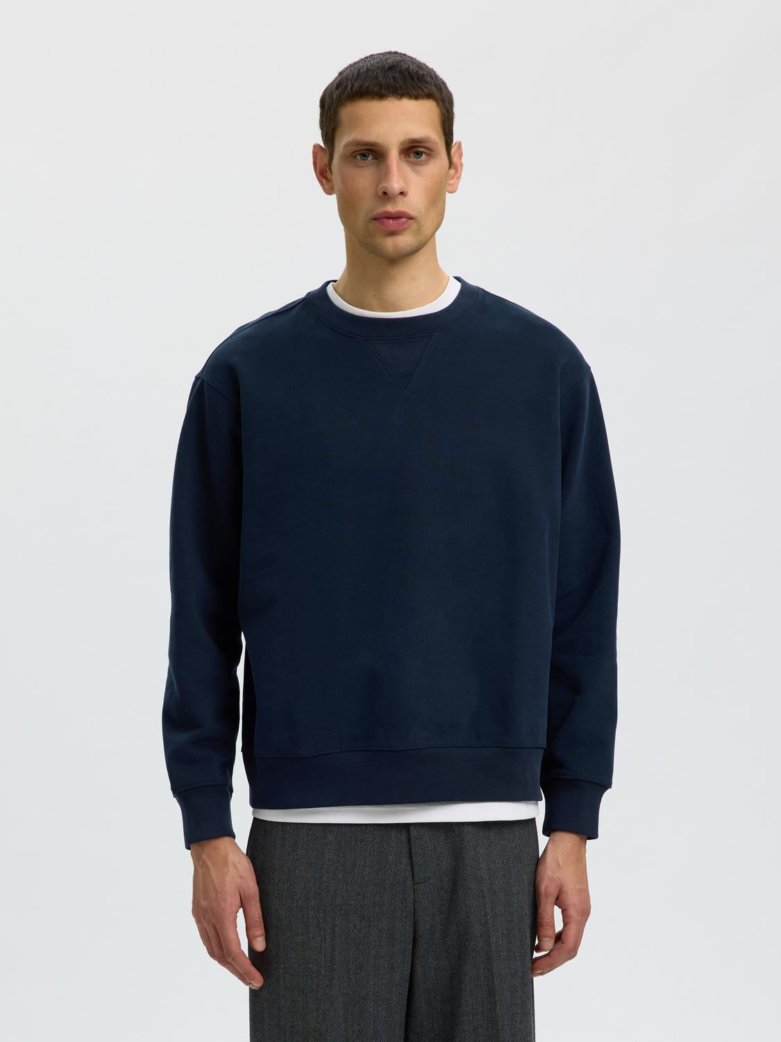 Dark Blue Organic Cotton Sweatshirt