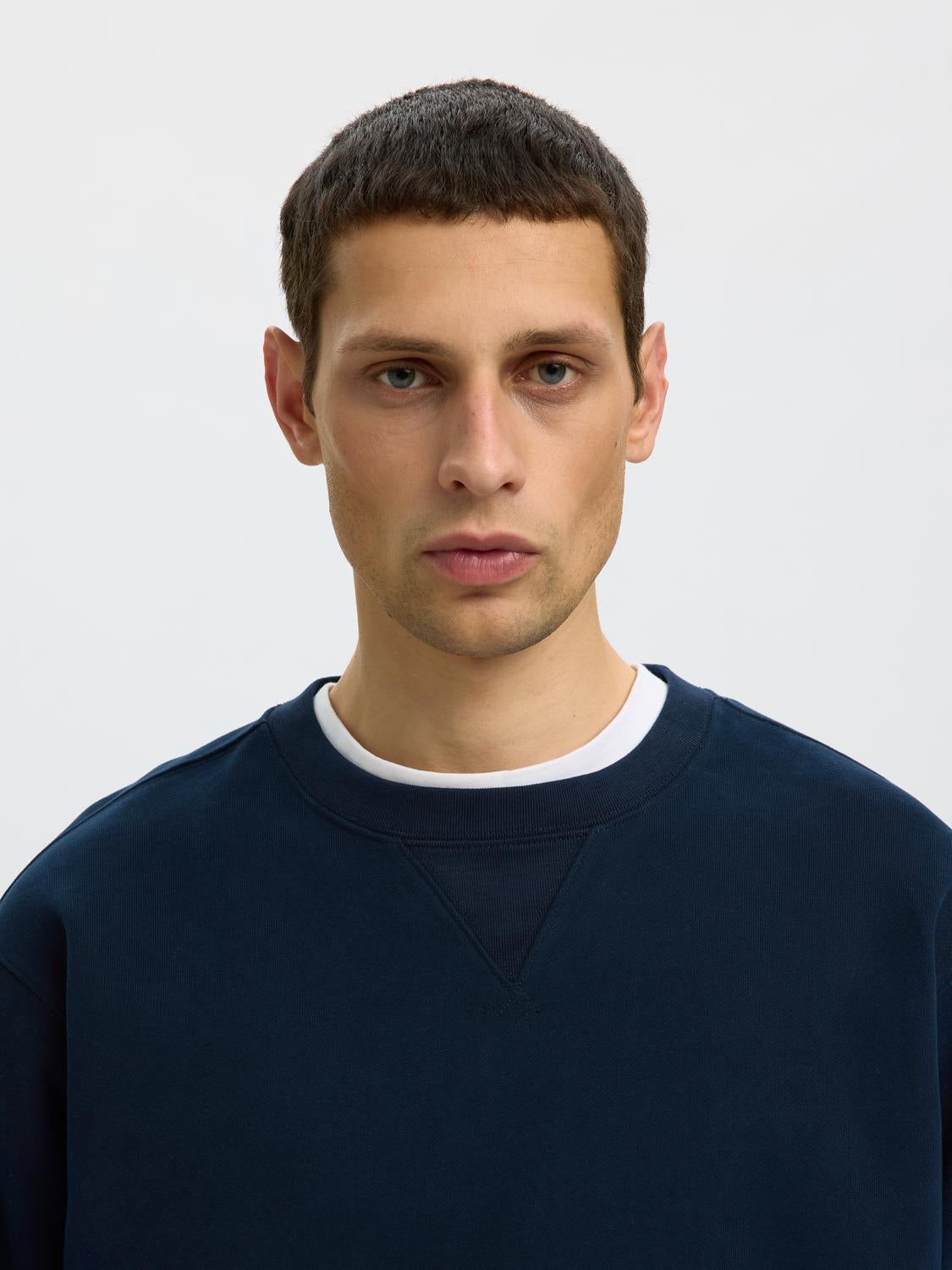 Dark Blue Organic Cotton Sweatshirt
