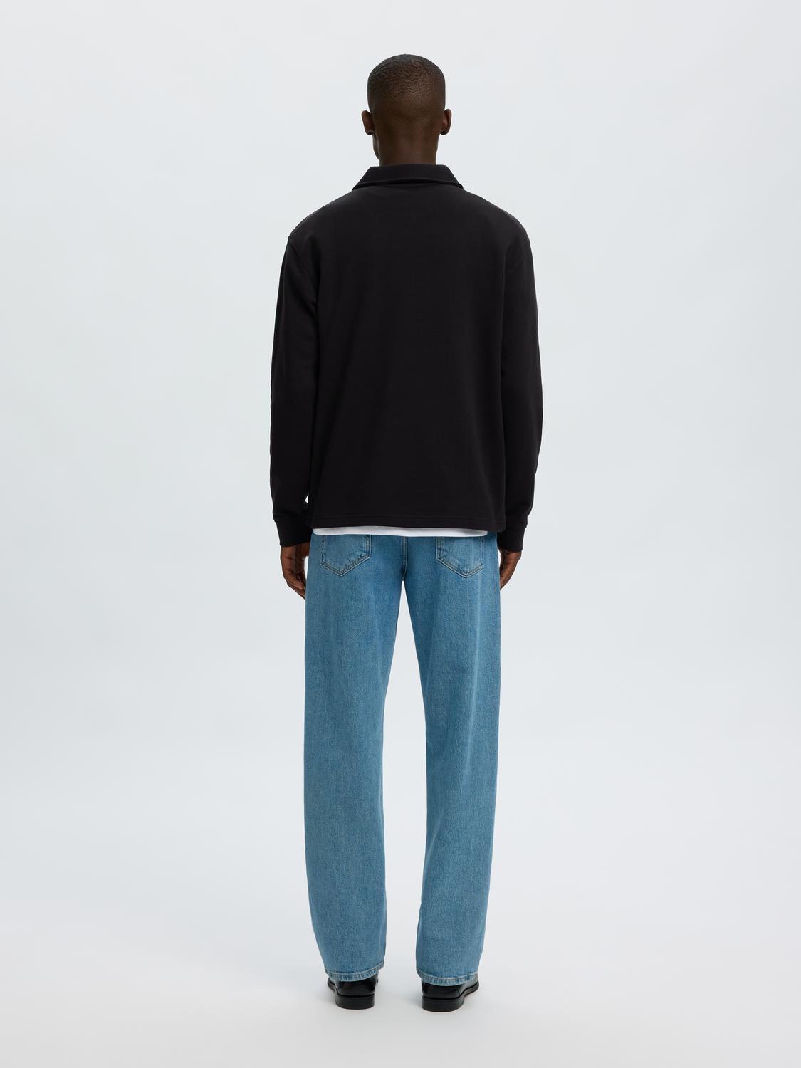 Black Half Zip Sweatshirt
